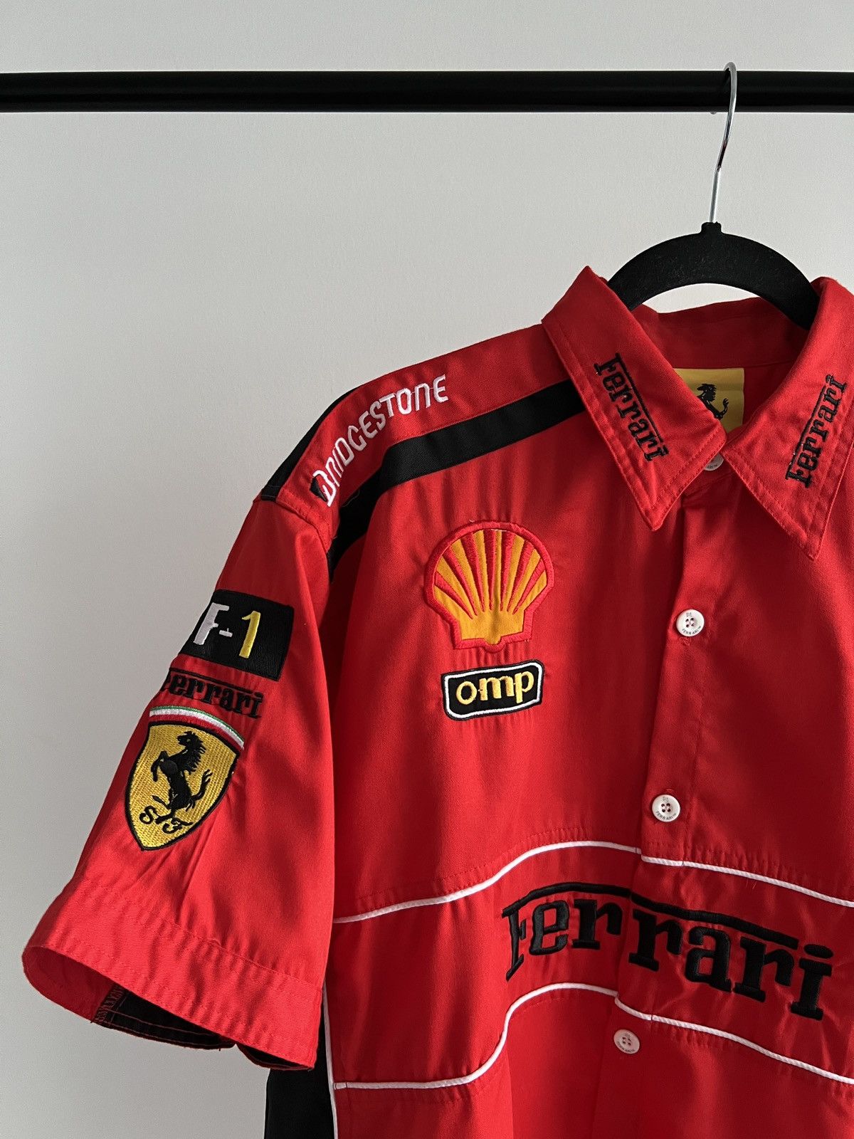 Ferrari Vintage Ferrari 1996 Scuderia F1 Racing Retro Button Shirt Size US XL / EU 56 / 4 - 5 Thumbnail