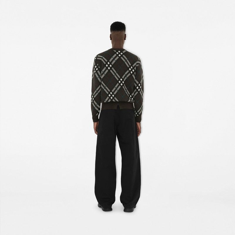 Burberry o1w1db10326 Check Wool Blend Sweater in Multicolor Size US M / EU 48-50 / 2 - 4 Thumbnail