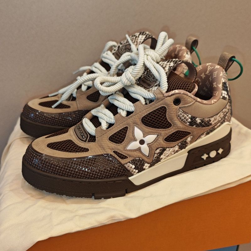 Louis Vuitton Louis Vuitton Skate Low Brown Fashion Sneakers 0079 Size US 10.5 / EU 43-44 - 1 Thumbnail