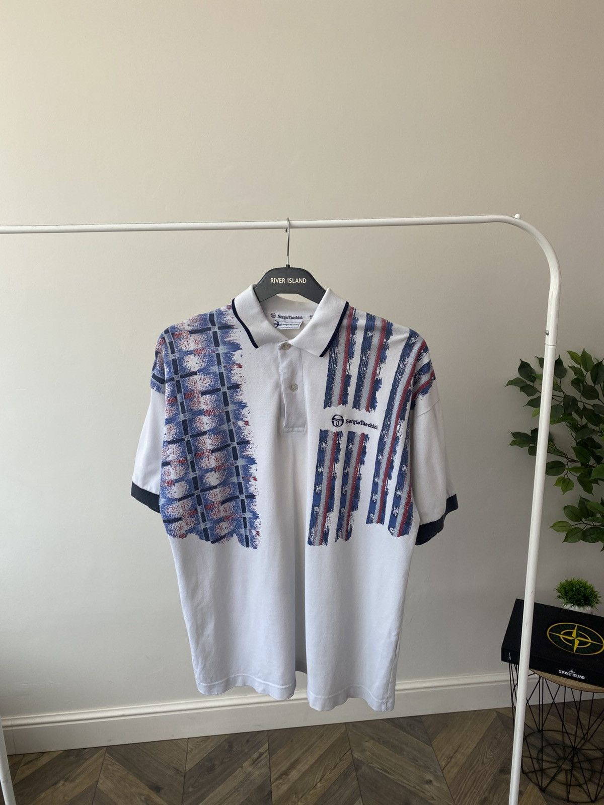 Sergio Tacchini Vintage Urban Renewal One-Of-A-Kind Sergio Tacchini Polo Top Size US L / EU 52-54 / 3 - 1 Thumbnail