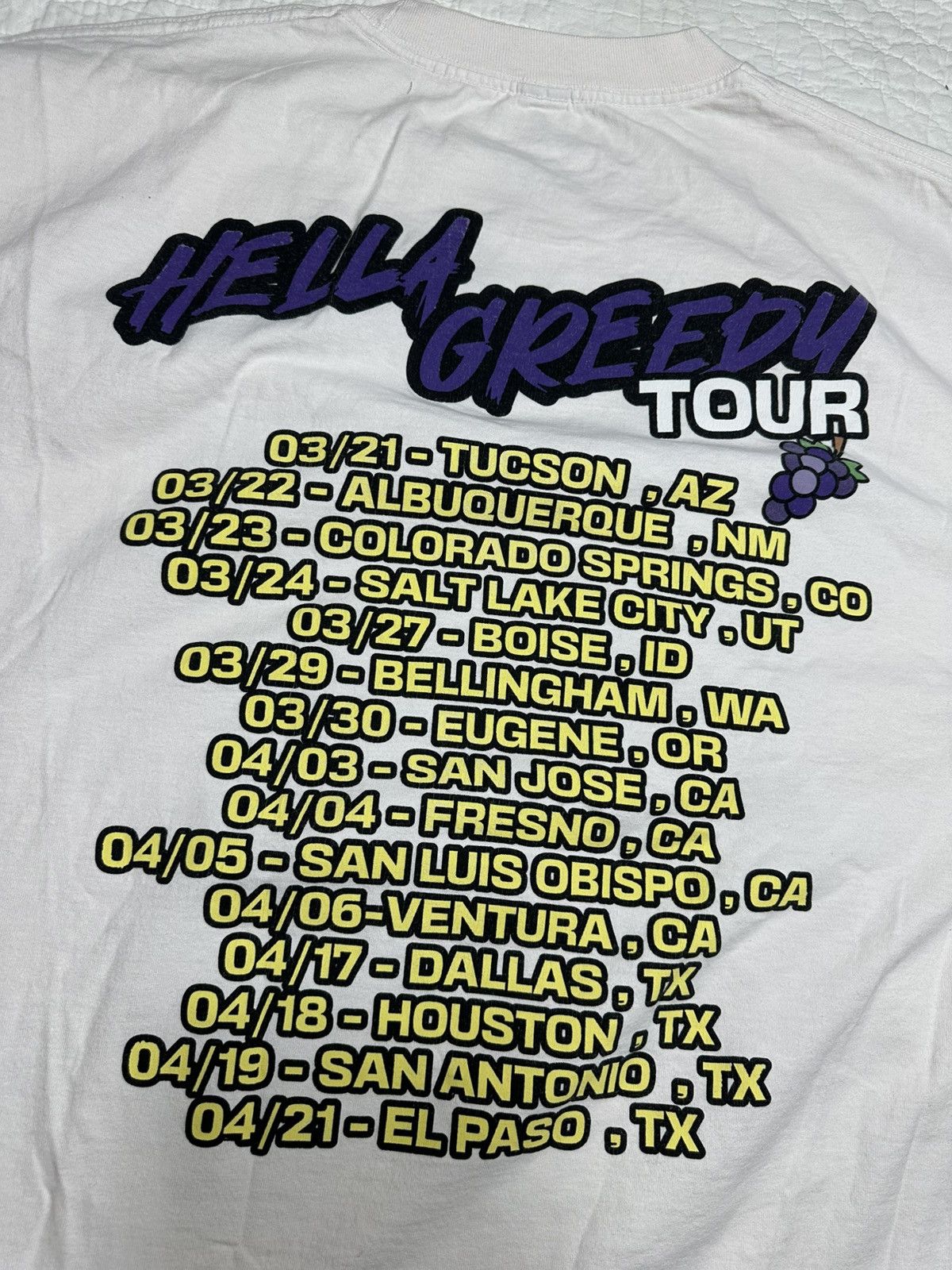 Band Tees 03 Greedo Hella Greedy Tour Tee/ Brand New Rare Style XL Size US XL / EU 56 / 4 - 4 Thumbnail