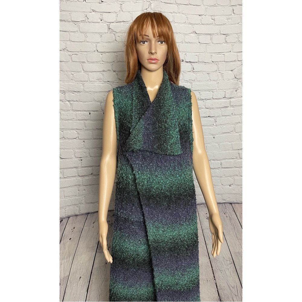 Chicos Chico's Washed Stripe Rowan Vest Size 2 US L Size L / US 10 / IT 46 - 3 Thumbnail