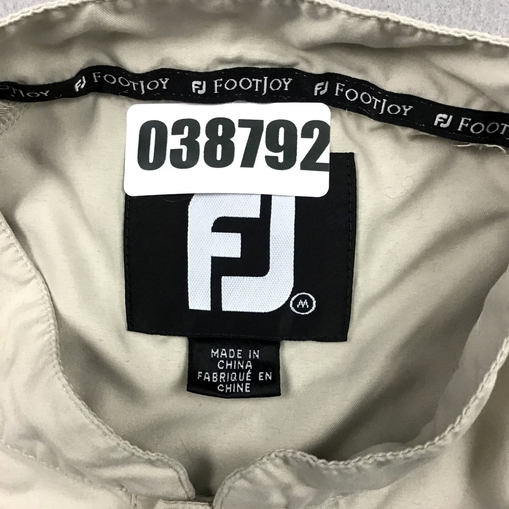 Footjoy FootJoy Jacket Men M Beige 1/4 Button Windbreaker Golf Long Sleeve Pockets Logo Regular Size M/Beige Men Coat Sports Fall Spring Winter Size US M / EU 48-50 / 2 - 8 Thumbnail