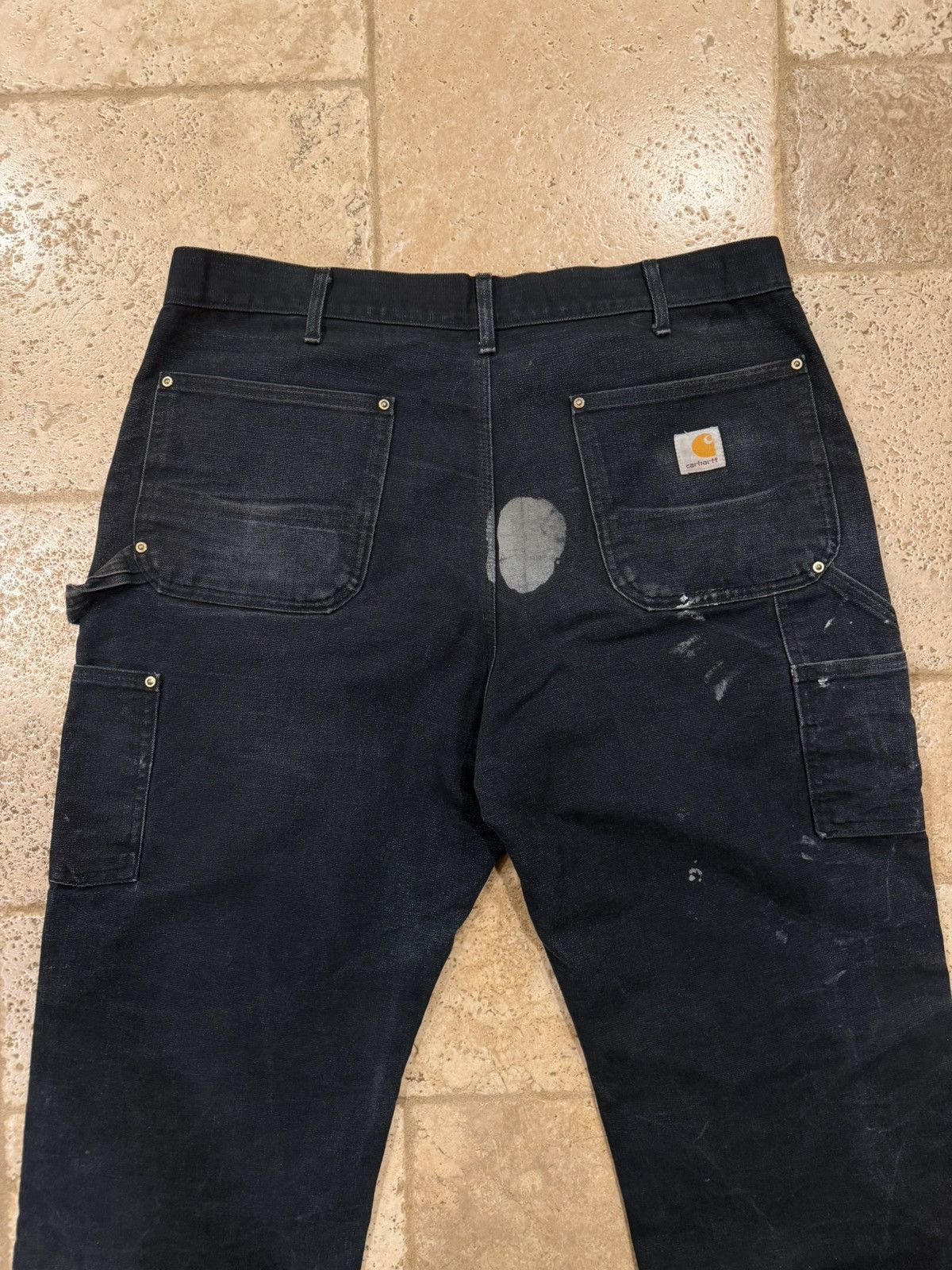 Carhartt Vintage Carhartt Carpenter Double Knees Distress Black Pants Size US 36 / EU 52 - 8 Thumbnail