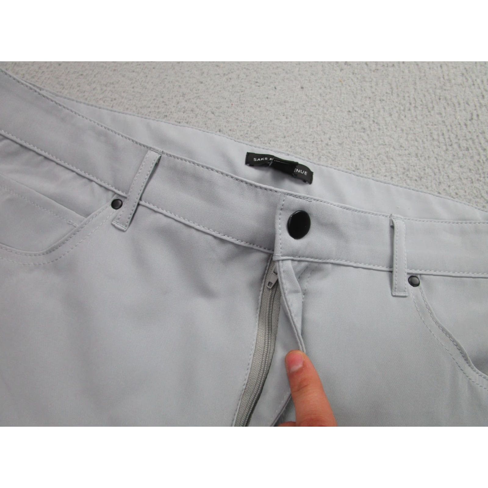 Saks Fifth Avenue Saks Fifth Avenue Pants Mens 36 Gray Stretch Ankle Golf Performance Five-Pocket Everyday Casual Workwear Straight Leg Size US 36 / EU 52 - 7 Thumbnail