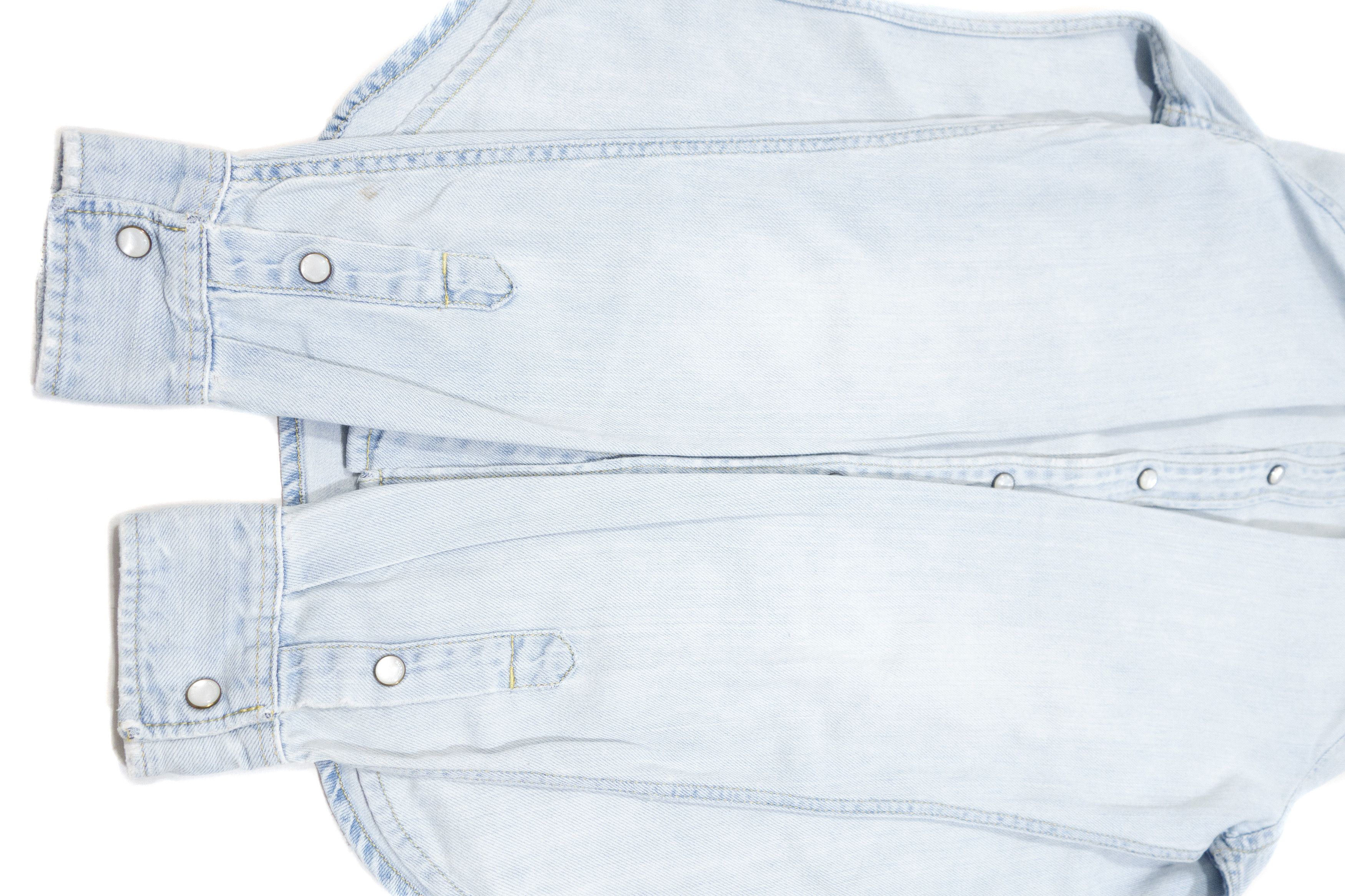 Burberry Brit Western Light Blue Washed Denim Shirt Size US S / EU 44-46 / 1 - 5 Thumbnail