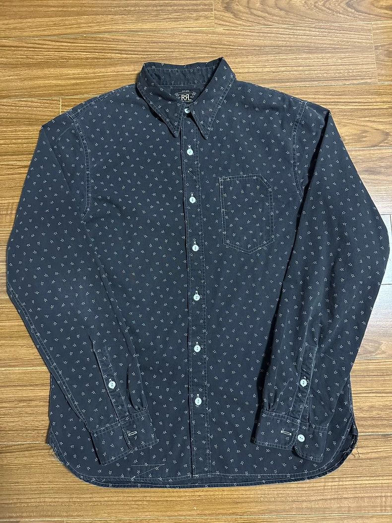 RRL Ralph Lauren RRL Arrow Pattern Long Sleeve Shirt - dmc Size US M / EU 48-50 / 2 - 1 Thumbnail