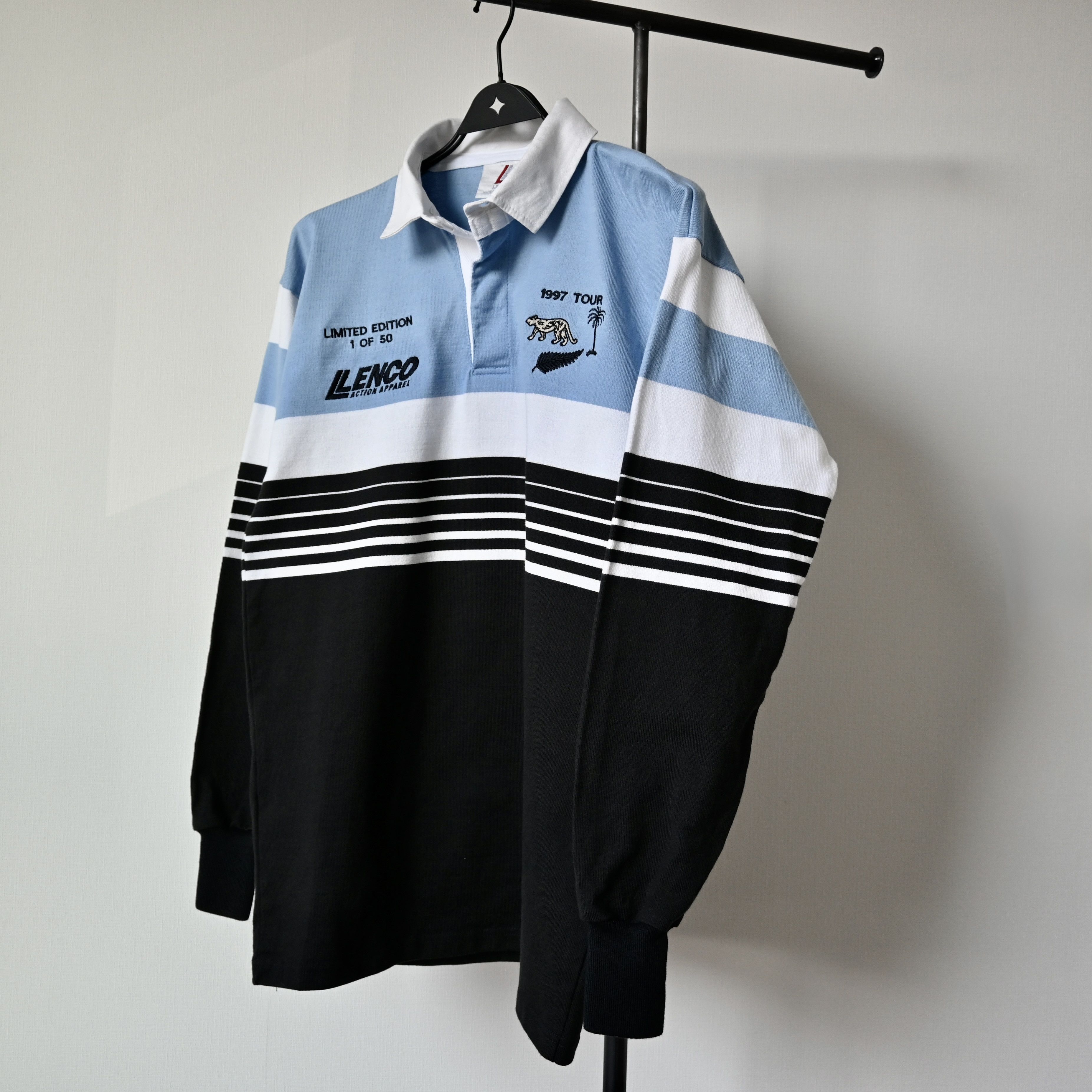 All Blacks Vintage LENCO 1997 vs ALL BLACKS match tour rugby shirt Size US M / EU 48-50 / 2 - 21 Thumbnail