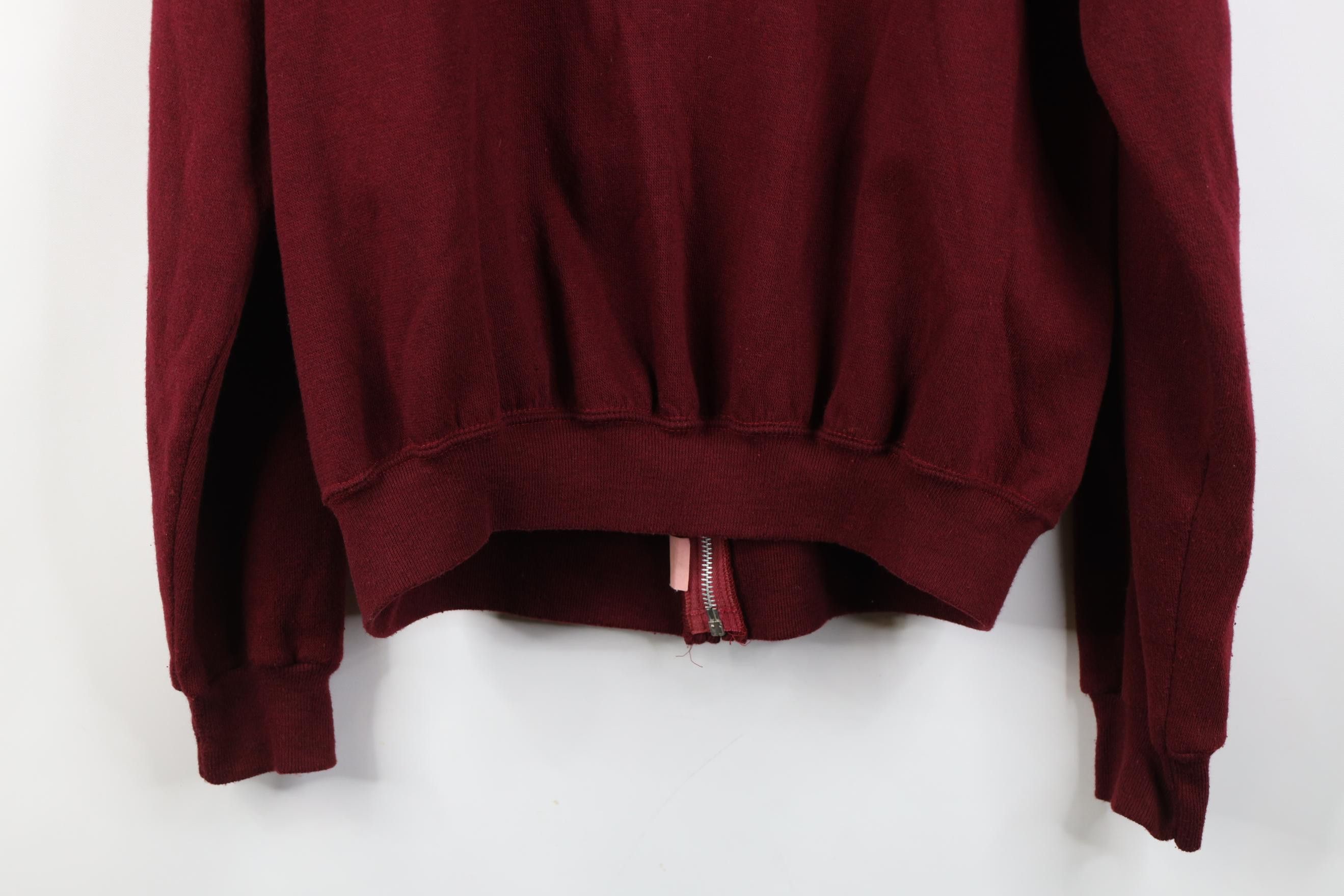 Vintage Vintage 70s Streetwear Full Zip Hoodie Sweatshirt Red USA Size US M / EU 48-50 / 2 - 16 Thumbnail