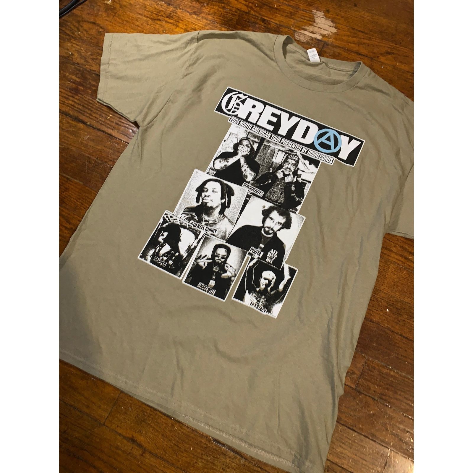 Band Tees $uicideboy$ Greyday 2024 Tour T Shirt Tan L G59 Denzel Curry Size US L / EU 52-54 / 3 - 5 Thumbnail