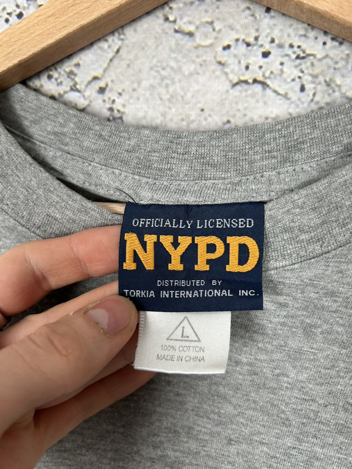 Other Vintage NYPD Police USA 00s 90s Tee Hype Retro Size US L / EU 52-54 / 3 - 4 Thumbnail