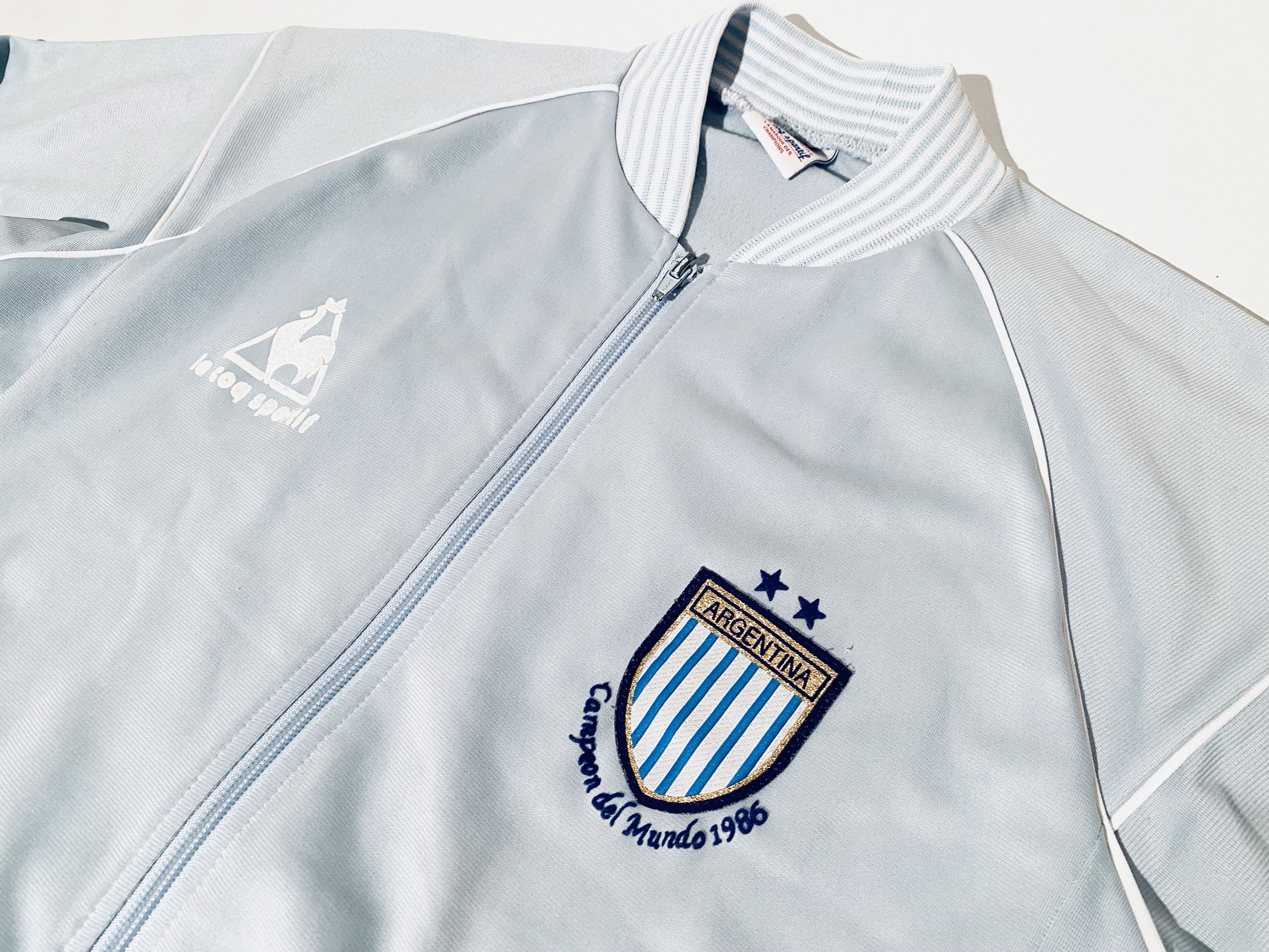 Le Coq Sportif Argentina 1986 Mexico World Cup Training Jacket Maradona Size US M / EU 48-50 / 2 - 5 Thumbnail