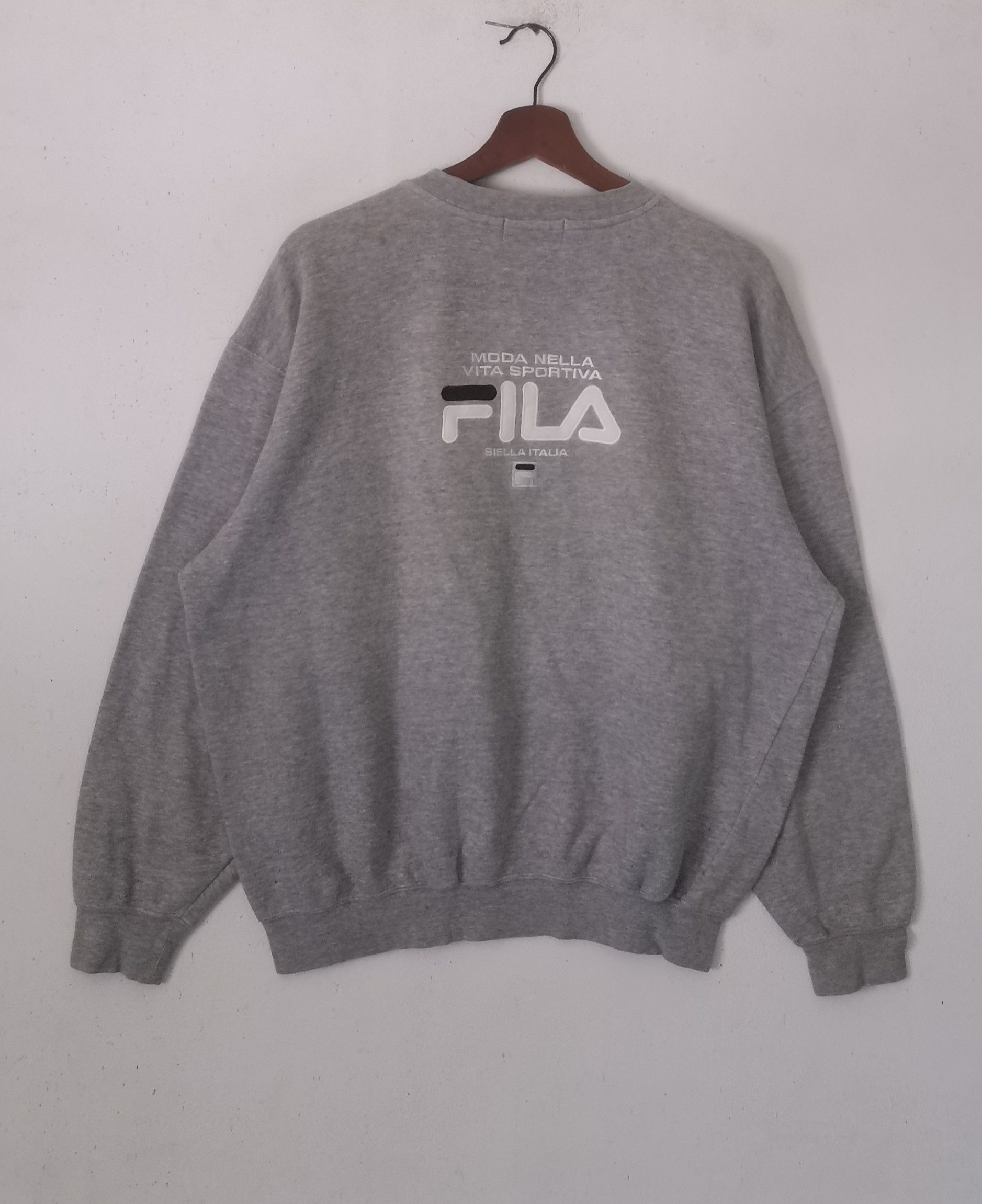 Fila Rare FILA sweatshirt grey colour Size US L / EU 52-54 / 3 - 3 Thumbnail