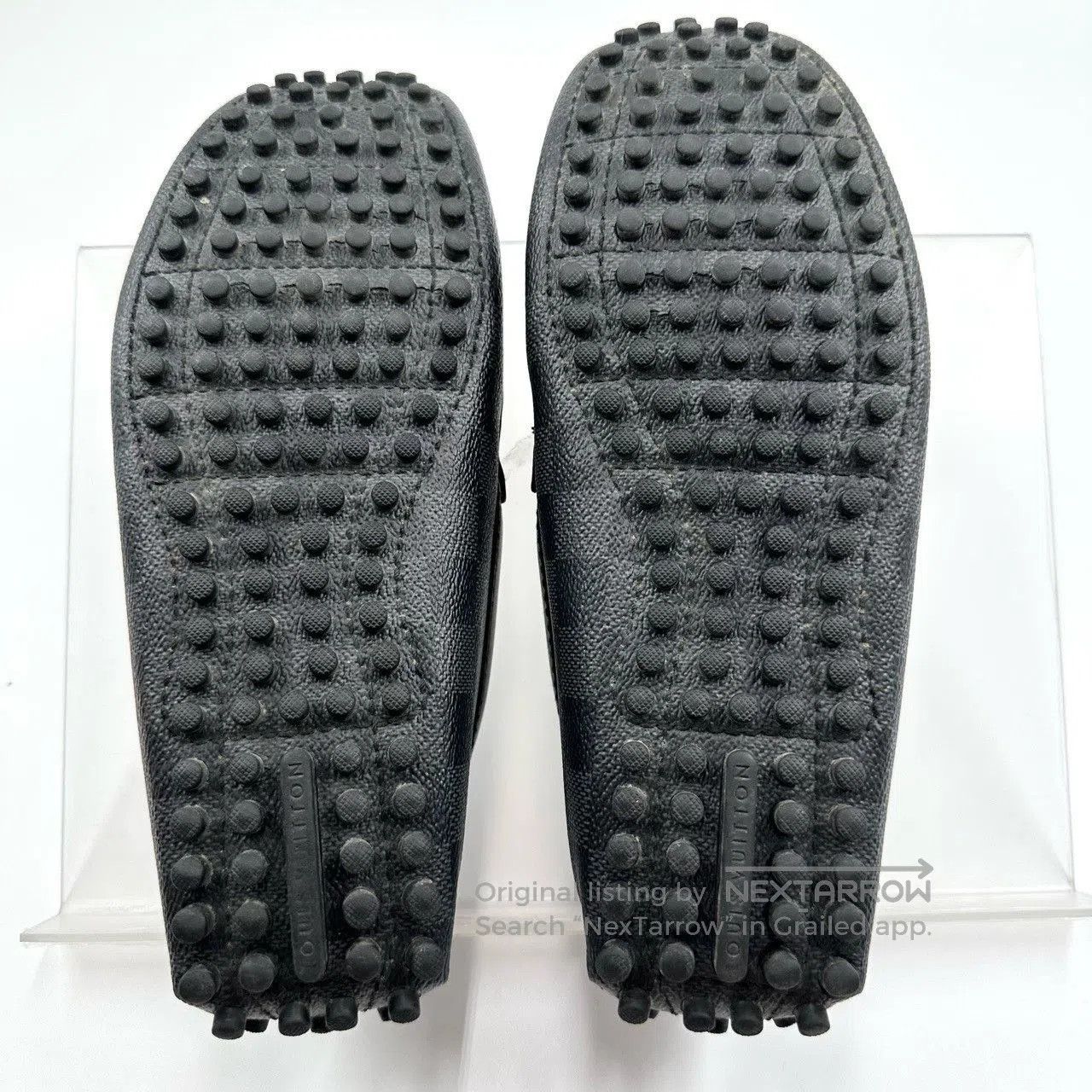 Louis Vuitton Louis Vuitton Black Gray Check Loafers. Size US 6.5 / EU 39-40 - 7 Thumbnail