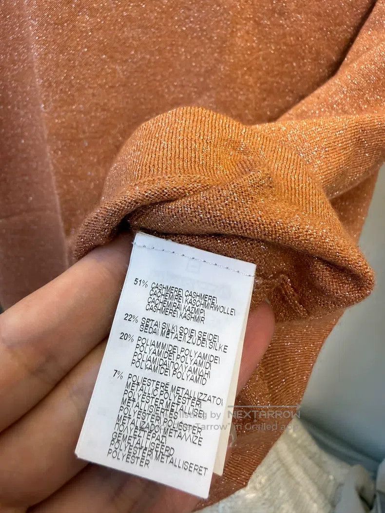 Brunello Cucinelli Brunello Cucinelli Shiny Cashmere Silk T-Shirt Size S / US 4 / IT 40 - 6 Thumbnail