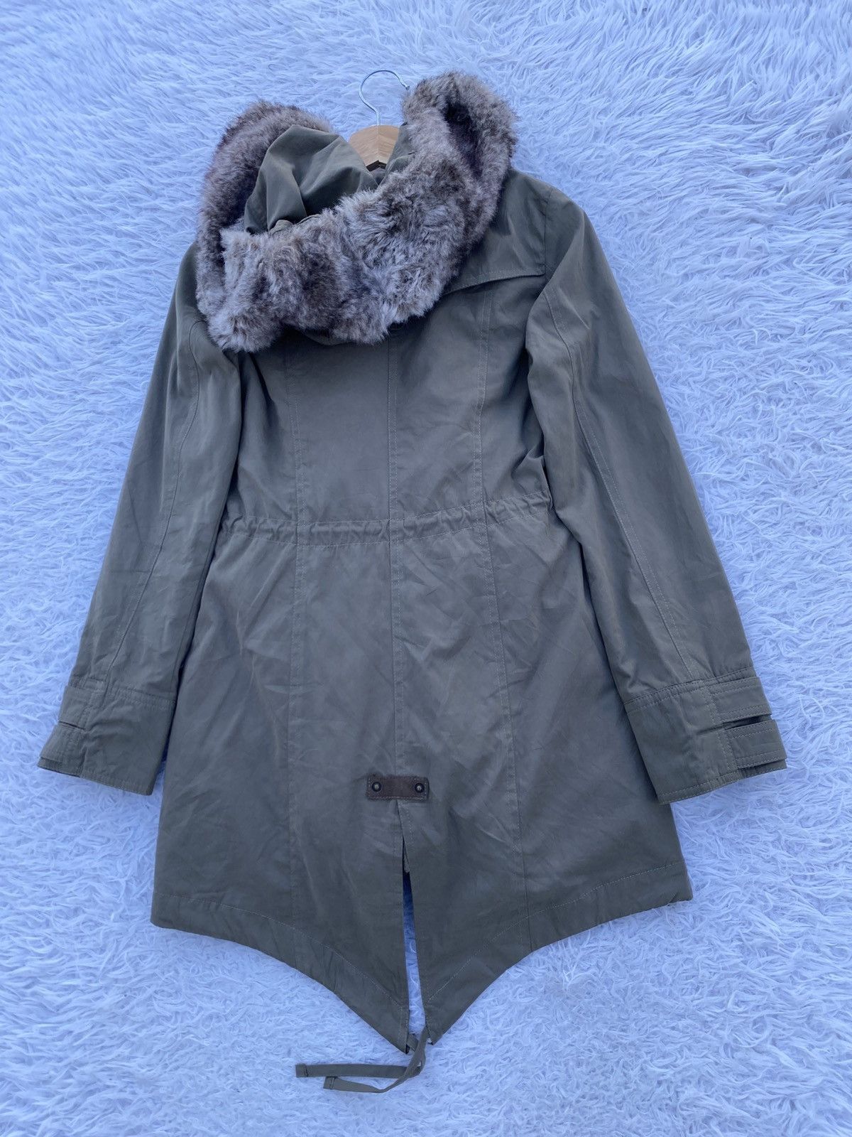 Tornado Mart Rare Femme Tornado Mart Faux Fur Frill Hooded Coat Jacket Size S / US 4 / IT 40 - 20 Thumbnail