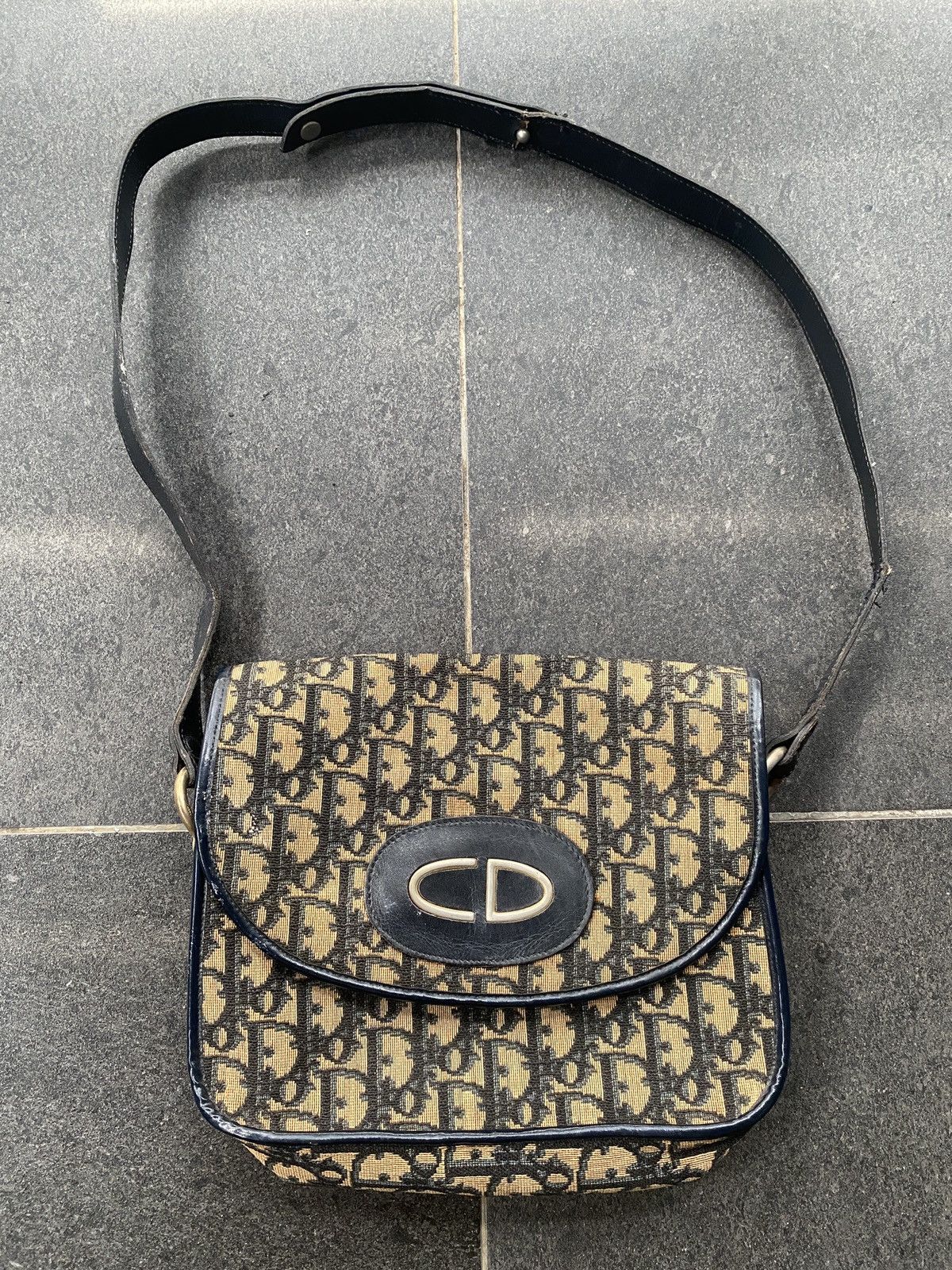 Dior Vintage Christian Dior 1970s Monogram Satchel Bag Size ONE SIZE - 2 Thumbnail