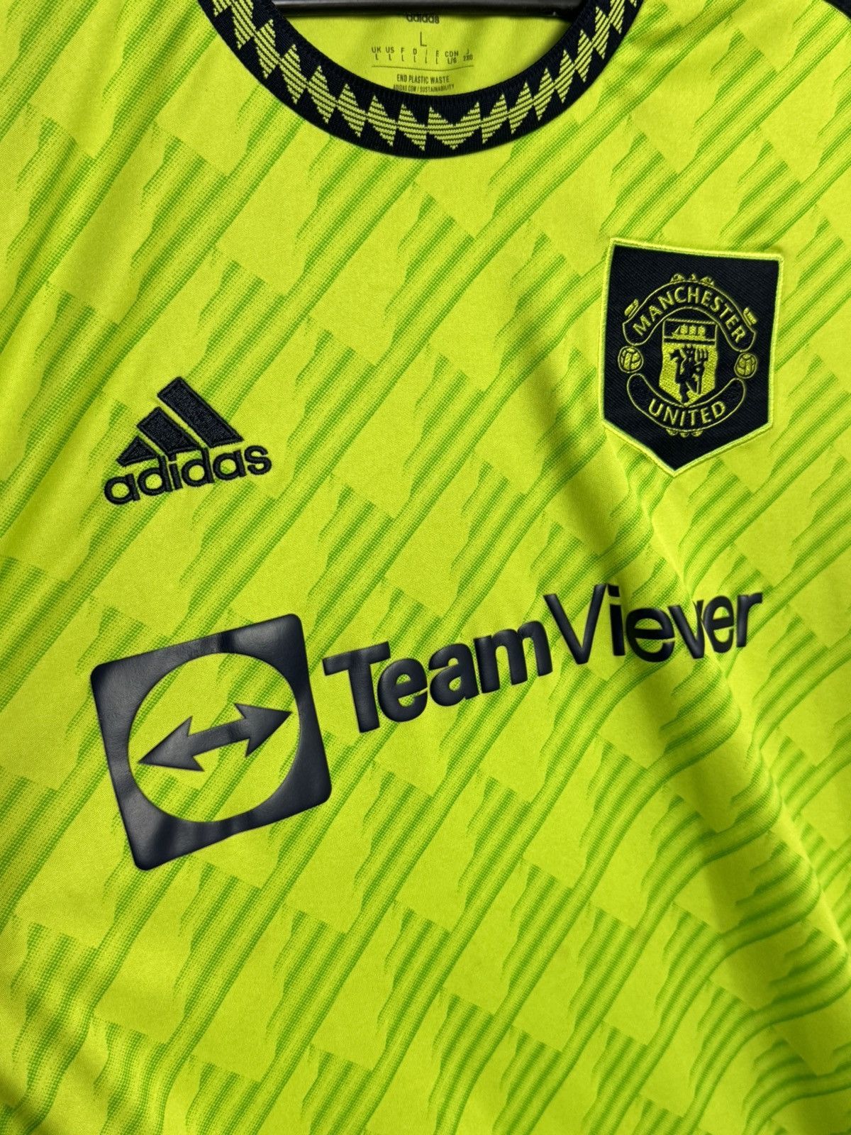 Adidas Manchester United 22/23 Third Football Jersey T-Shirt Size US L / EU 52-54 / 3 - 3 Thumbnail