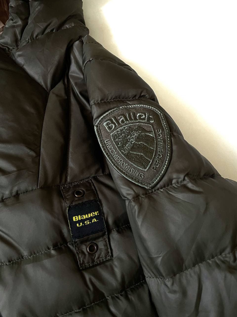 Other Women's Elongated Down Jacket Blauer USA Size XS Olive Color Size XS / US 0-2 / IT 36-38 - 5 Thumbnail