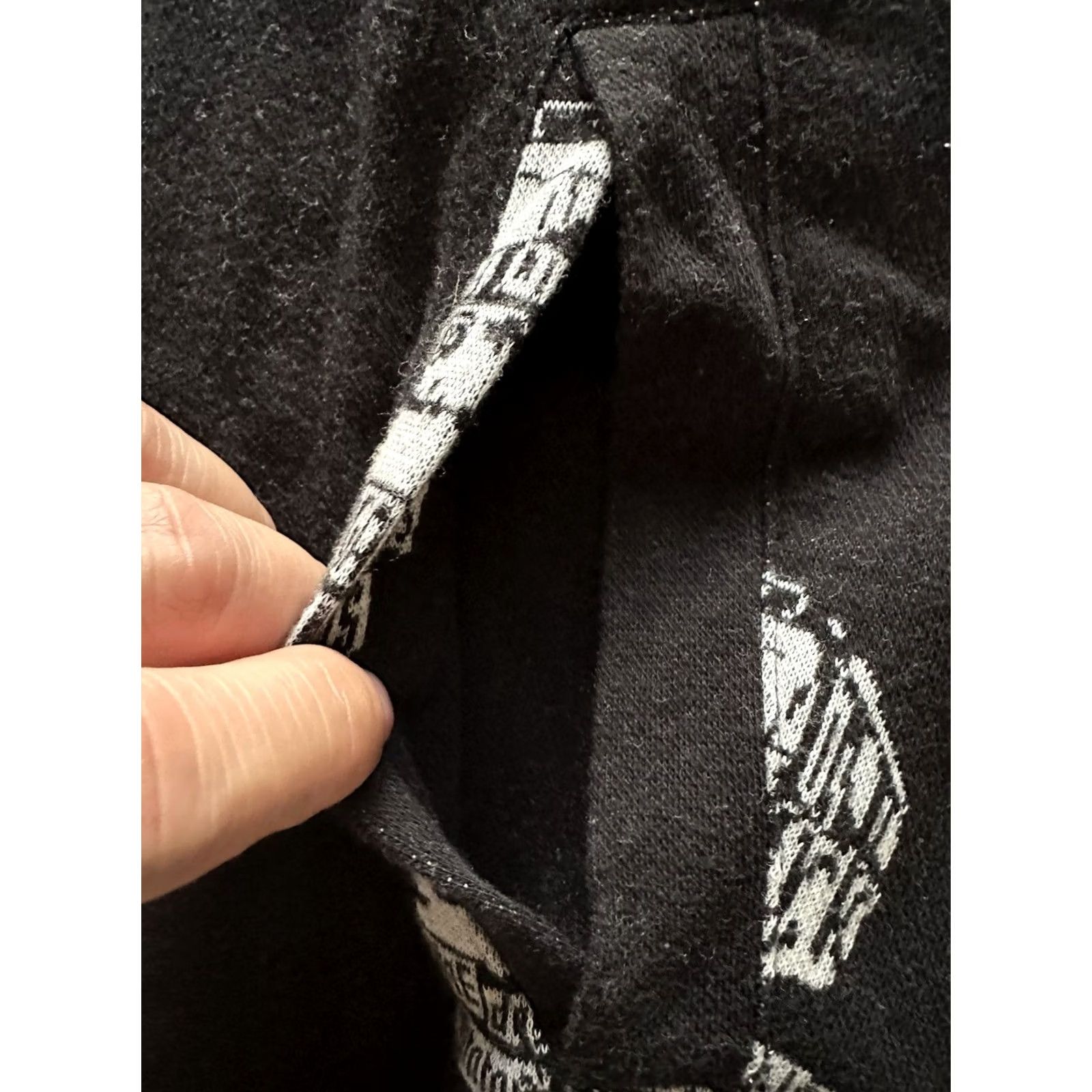 Vintage COMME des GARCONS HOMME PLUS Knit sweater Full Zip Up Black All Over Print S Unisex Adults Mens Womens Pullover, Very RARE, Gently Used Size US S / EU 44-46 / 1 - 5 Thumbnail