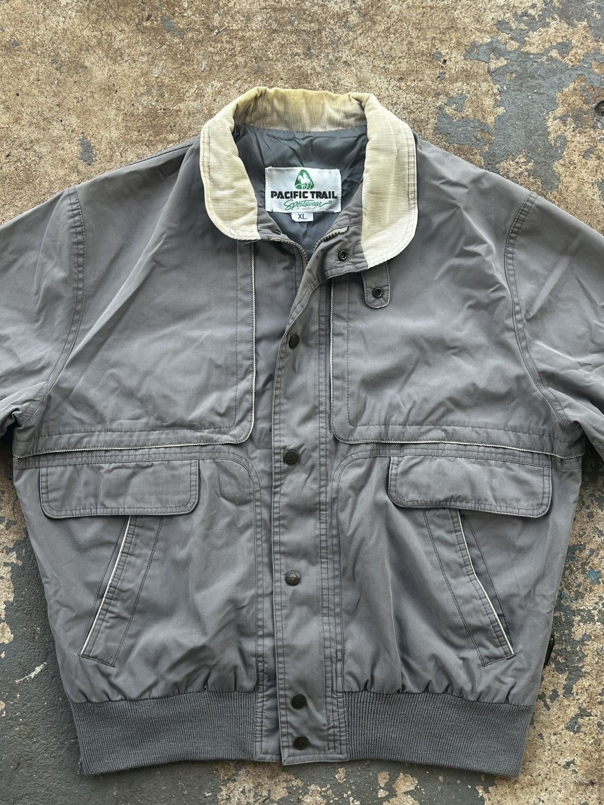 Pacific Trail Grey Vintage 90s Pacific Trail bomber zip up Size US XL / EU 56 / 4 - 2 Thumbnail