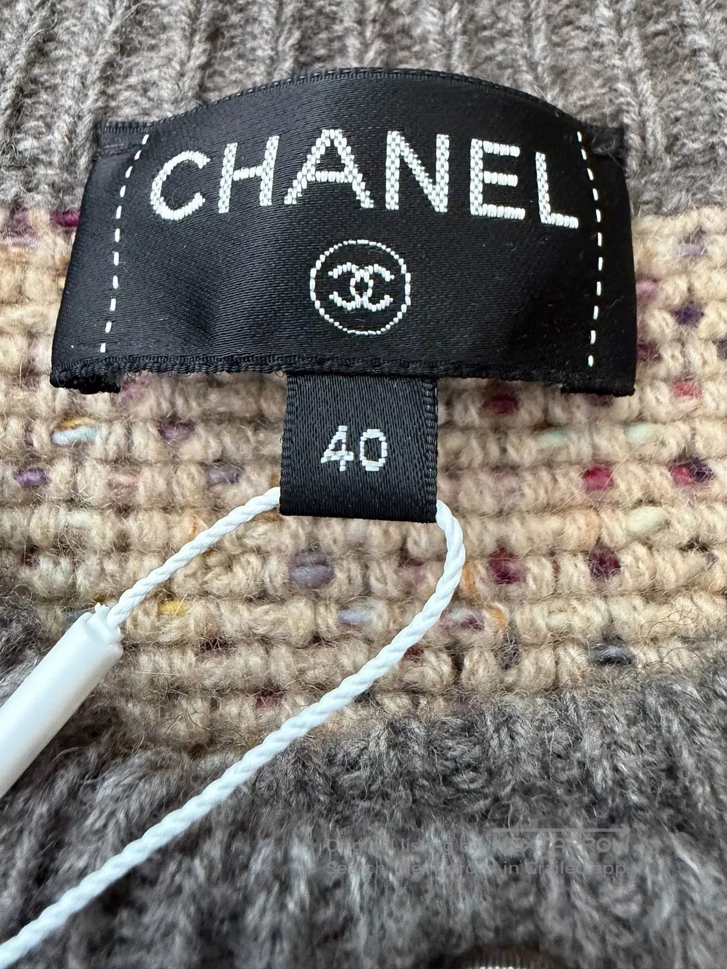 Chanel Chanel 22K Floral Knit Round Neck Cardigan. Size US XL / EU 56 / 4 - 5 Thumbnail