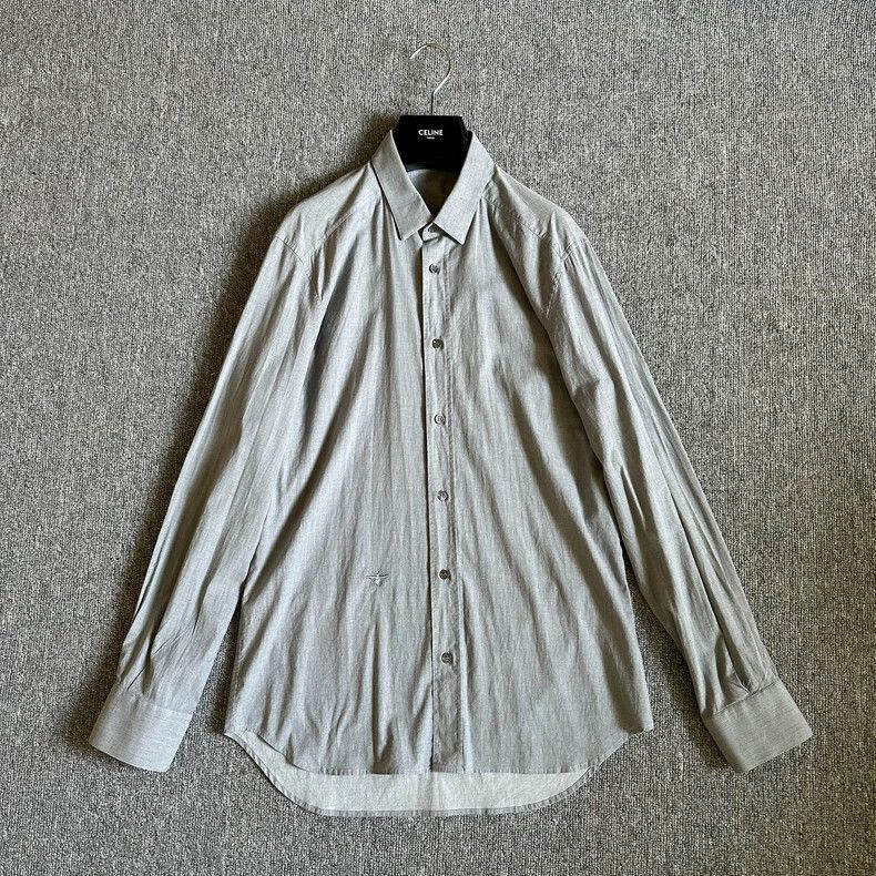 Dior Dior Size 41 Light gray little bee shirt 2504-Nextarrow Size US XS / EU 42 / 0 - 1 Thumbnail