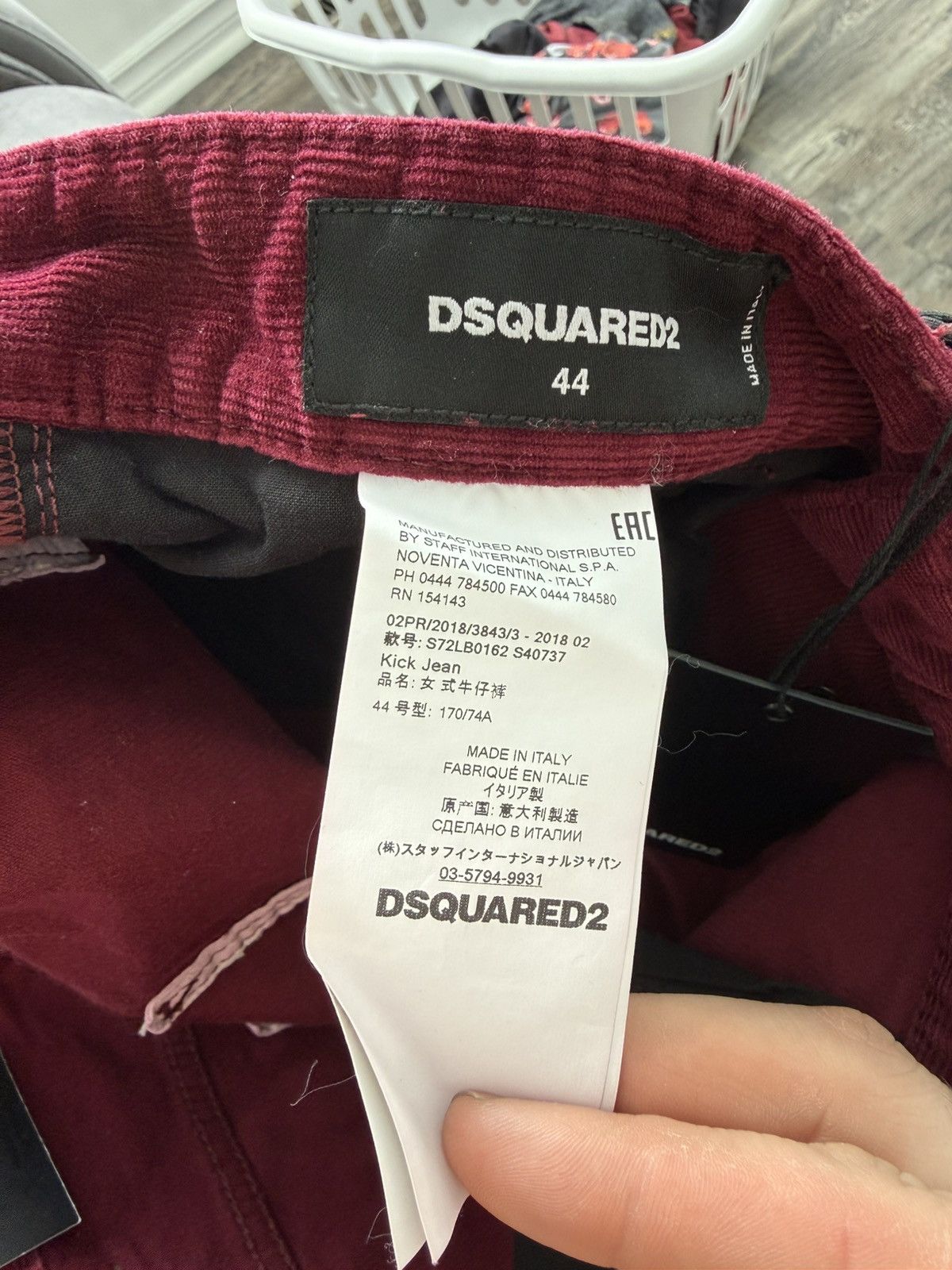 Dsquared2 NWT - Dsquared2 Corduroy Repaired trousers Size 30" / US 8 / IT 44 - 5 Thumbnail