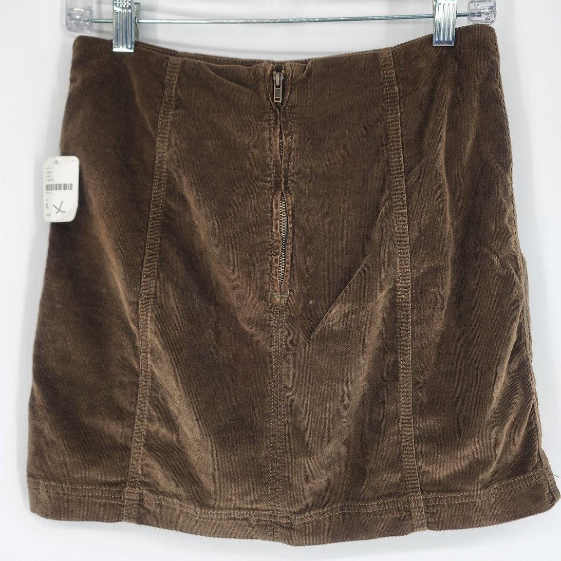 Free People Free People Corduroy Mini Skirt Moss Green Women's Size 8 Size 30" / US 8 / IT 44 - 8 Thumbnail