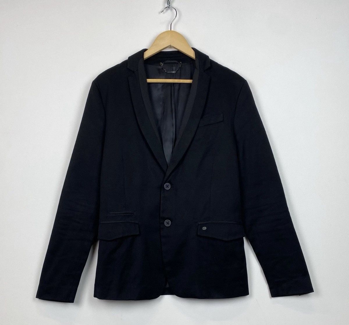 Diesel Diesel 2 Buttons Blazer Jacket Black Avant Garde CasualTop Size 40R - 1 Thumbnail