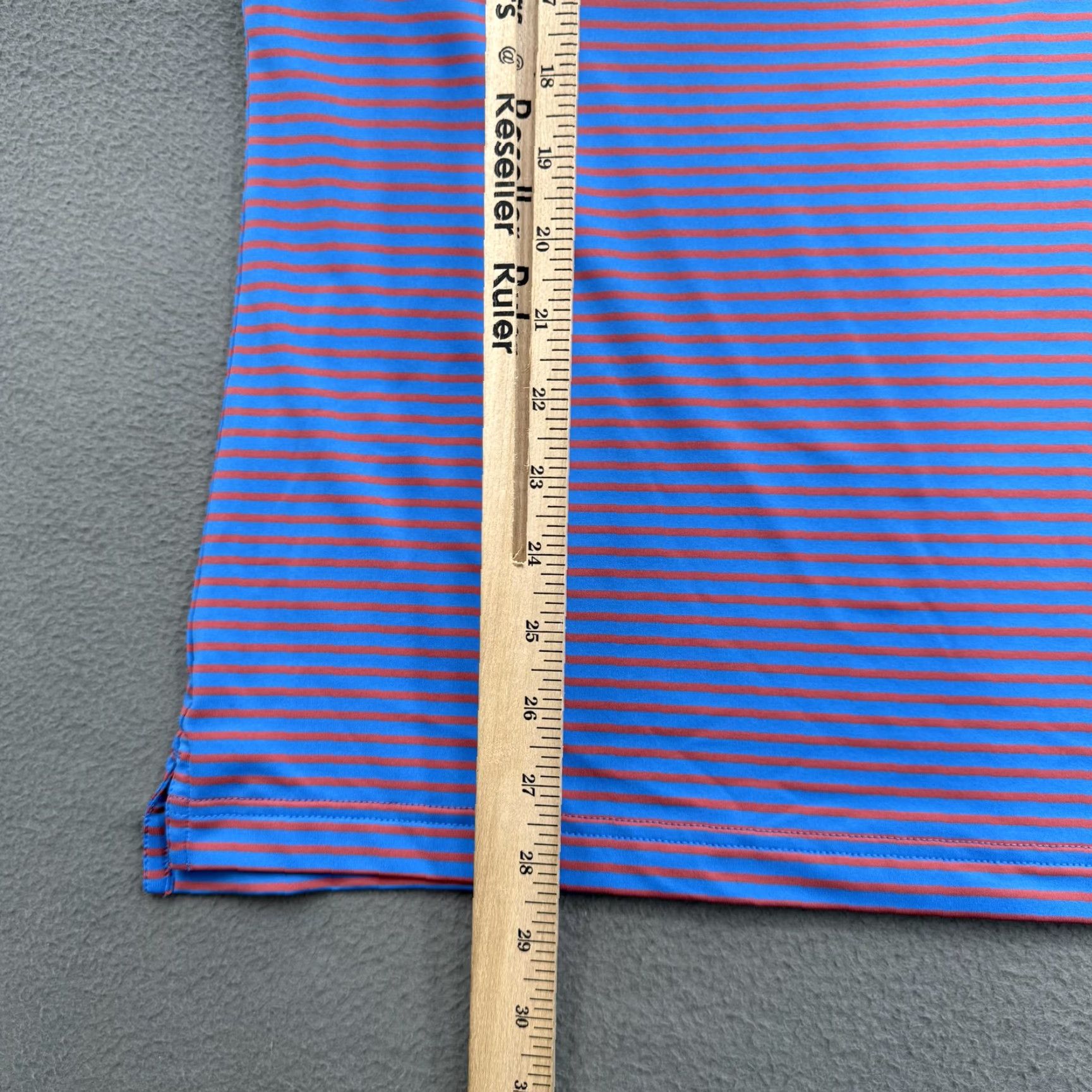 Peter Millar Peter Millar Polo Shirt Mens XL Blue Striped Performance Golf Legrand Stretch Shirt Size US XL / EU 56 / 4 - 6 Thumbnail