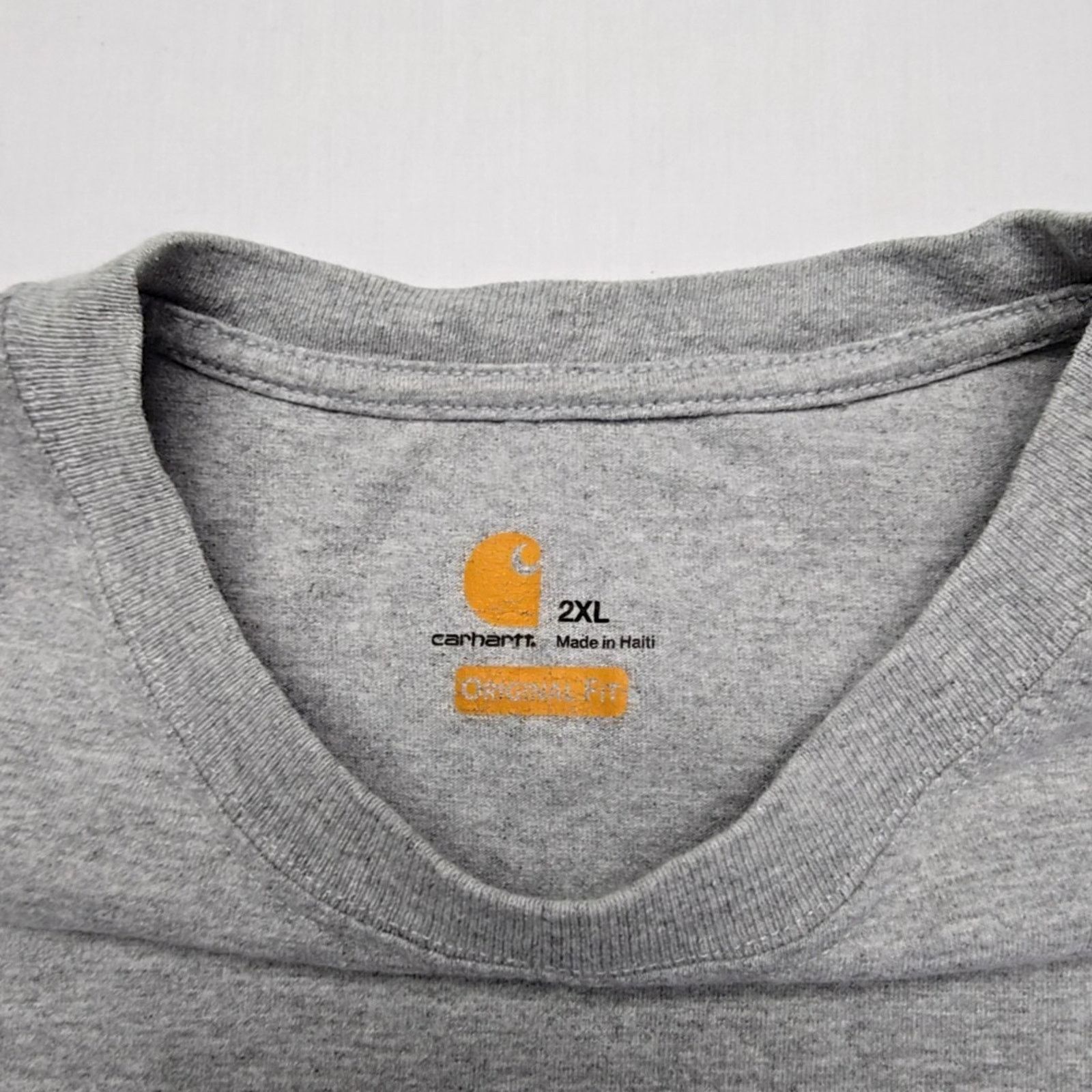 Carhartt Carhartt Pocket T-Shirt Heather Gray Mens 2XL Workwear Tee Size US XXL / EU 58 / 5 - 4 Thumbnail