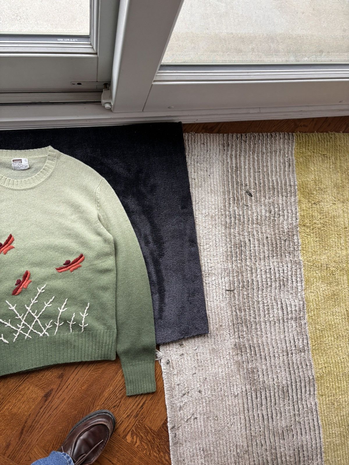 Sears × Vintage 70s Embroidered Vintage Wool Sweater Gradient Knit Pullover Size US M / EU 48-50 / 2 - 11 Thumbnail