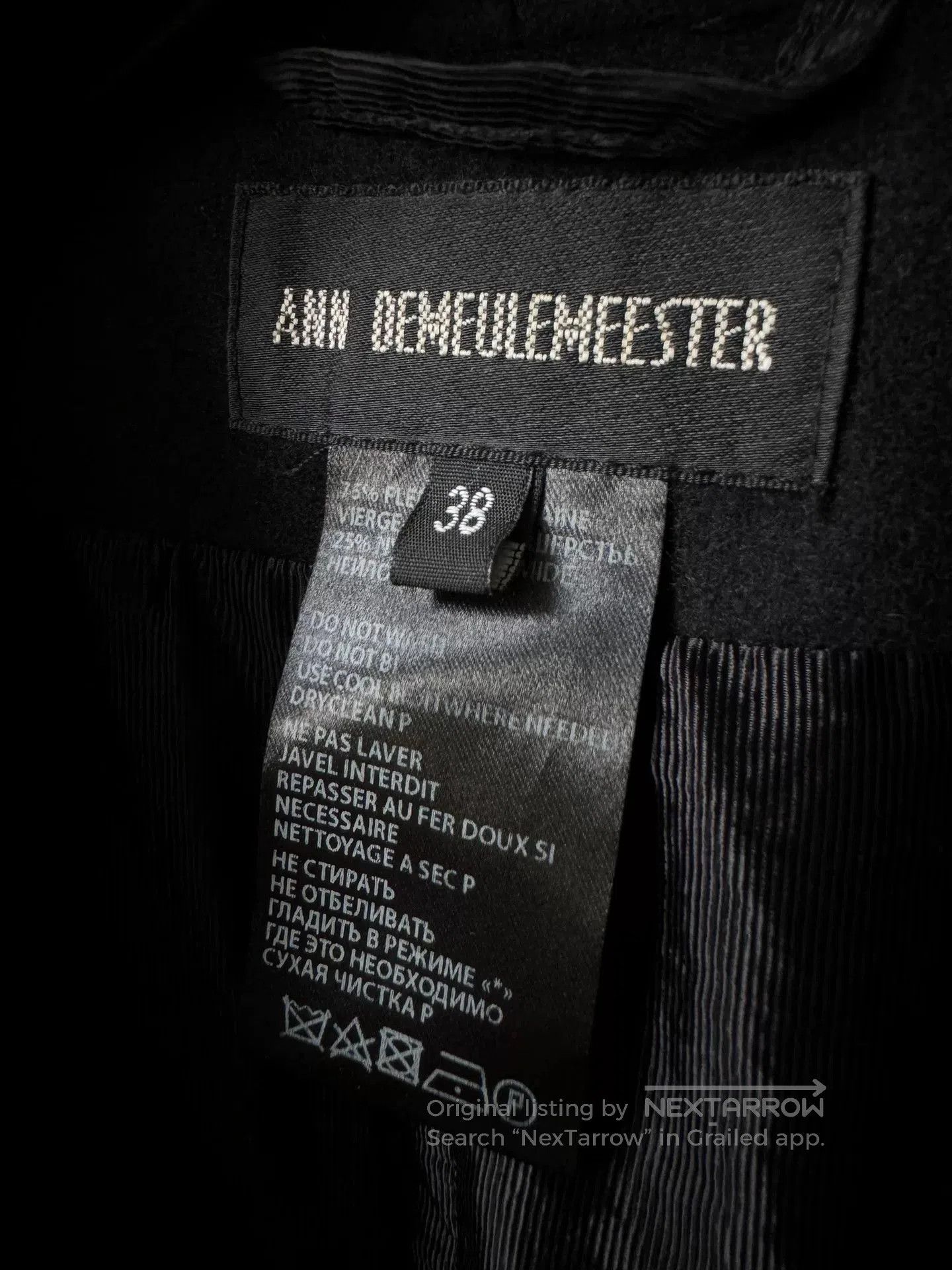 Ann Demeulemeester Ann Demeulemeester Wool Sleeveless Coat. Size S / US 4 / IT 40 - 3 Thumbnail