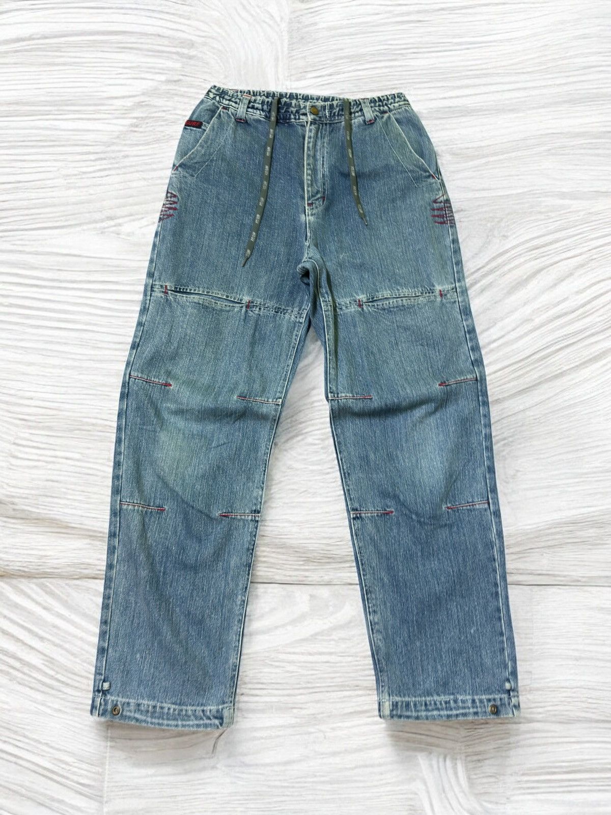 Japanese Brand VINTAGE PJ'S SURF DRAWSTRING JEANS Size US 28 / EU 44 - 1 Thumbnail
