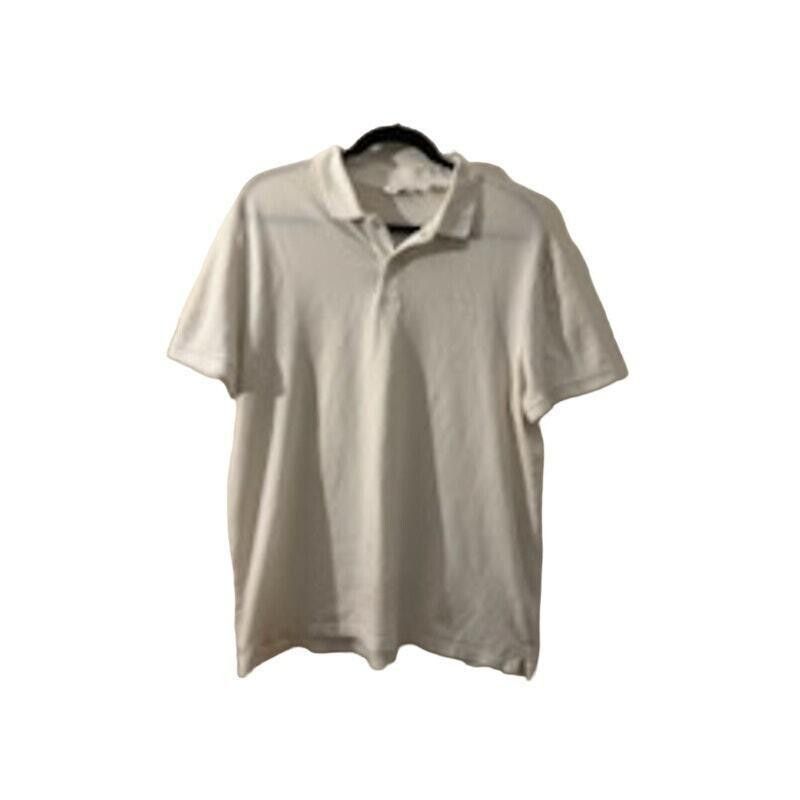 Designer Calvin Klein Mens Large White Polo Shirt Size US M / EU 48-50 / 2 - 1 Thumbnail