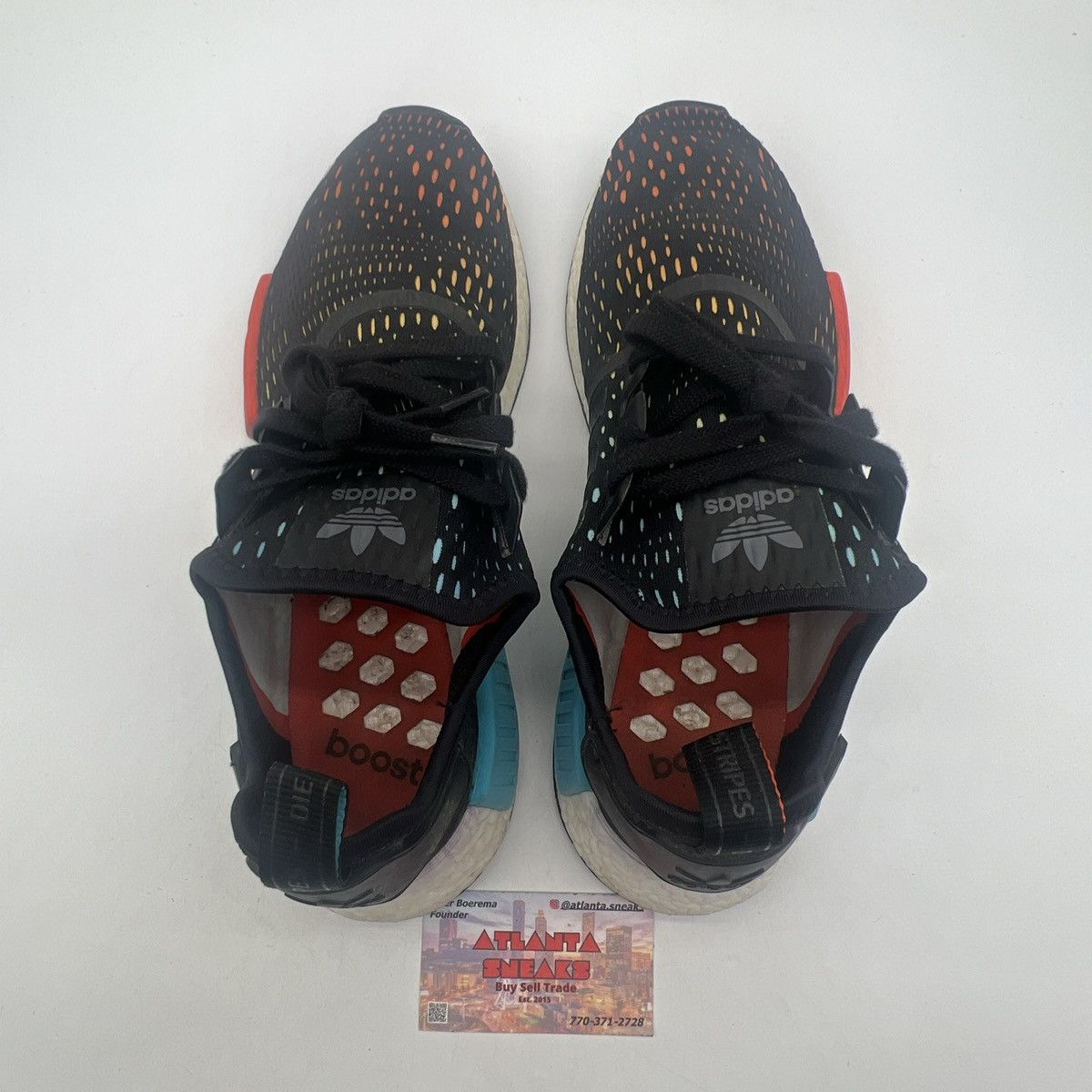Adidas NMD R1 rainbow Size US 12 / EU 45 - 6 Thumbnail