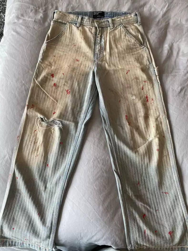 image of Enfants Riches Deprimes Erd 23Ssbloody Jeans in Grey, Men's (Size 29)