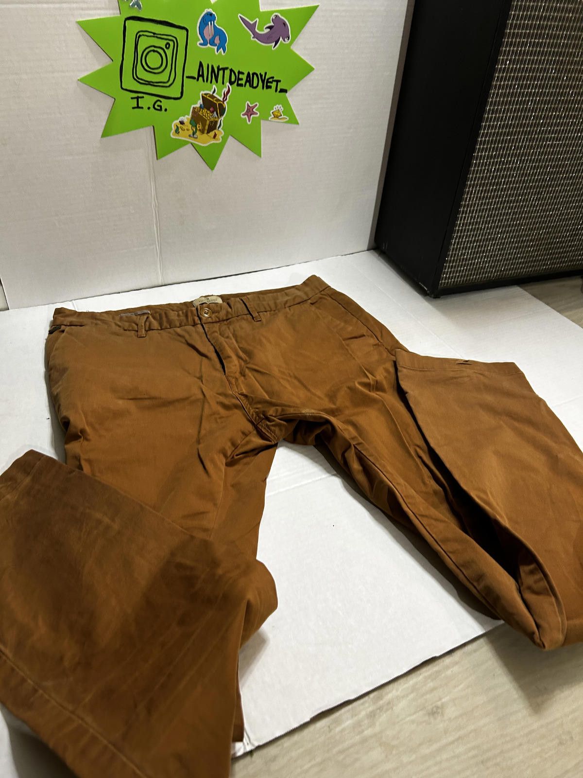 Scotch & Soda Scotch & Soda Bowie Slim Fit Chino Pants 32x34 Brown Stretch Size US 32 / EU 48 - 1 Thumbnail