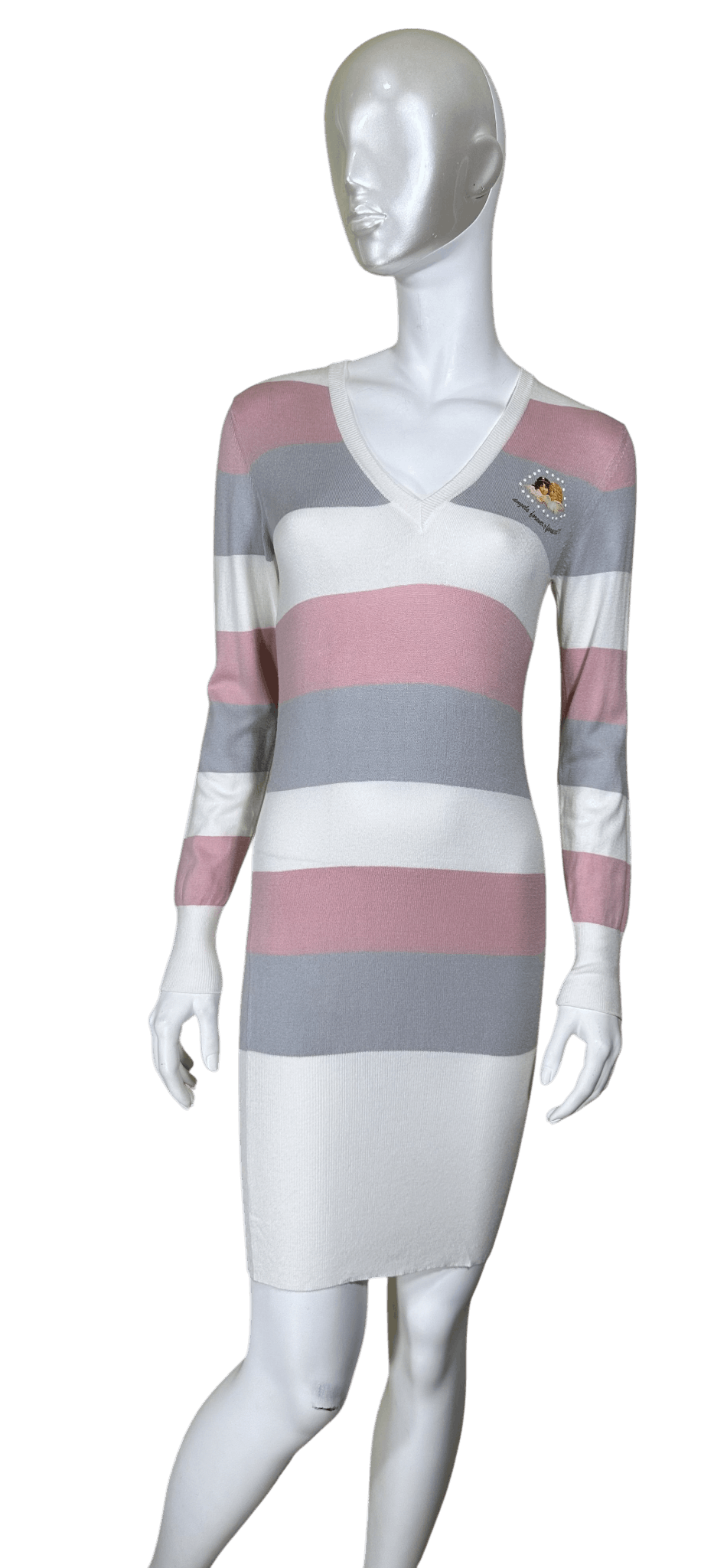 Fiorucci Striped Pink Grey dress Size XS / US 0-2 / IT 36-38 - 1 Thumbnail