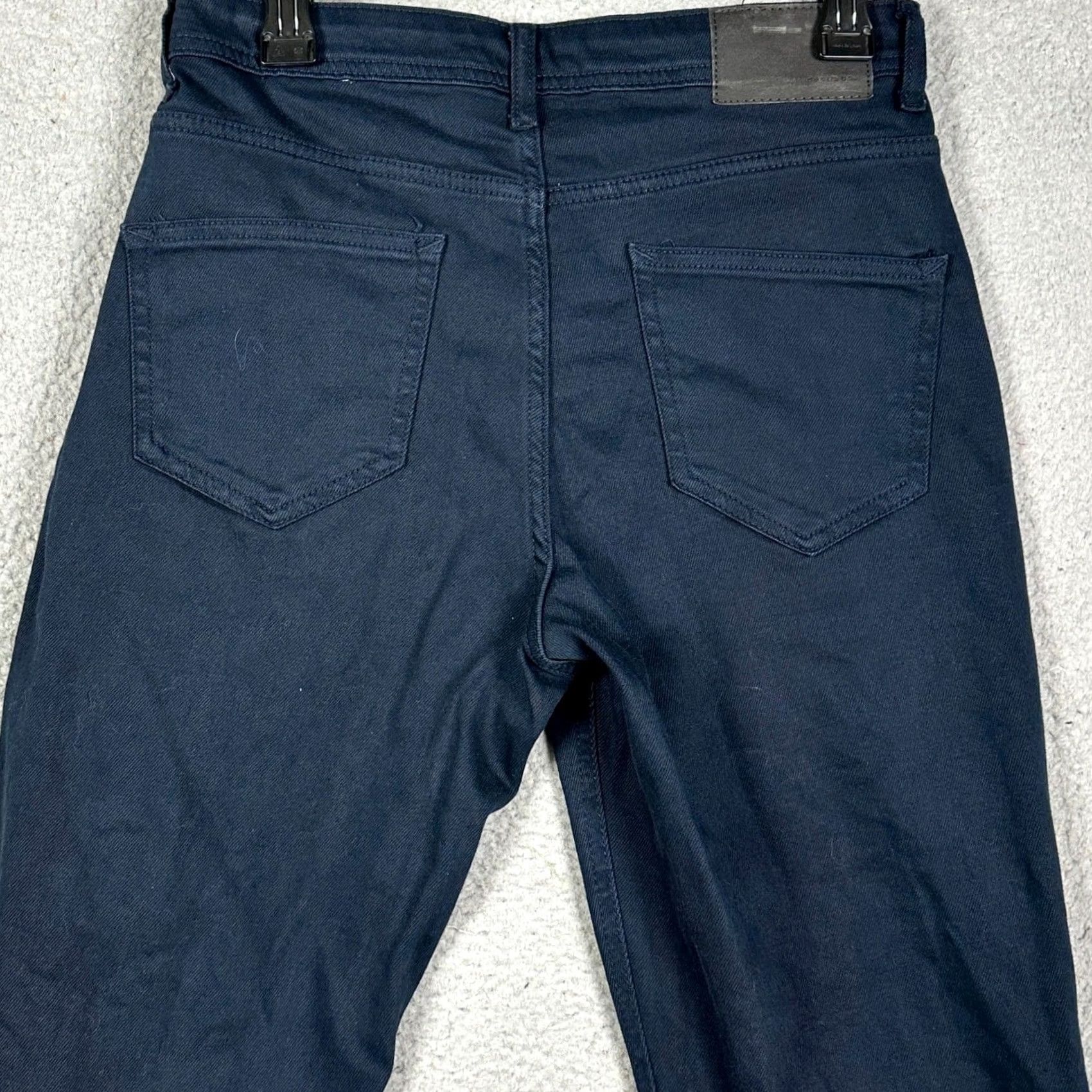 Denim & Co. Denim Co. Jeans Mens 30X32 Navy Blue Straight Leg Dark Wash Stretch Button Fly Size US 30 / EU 46 - 3 Thumbnail