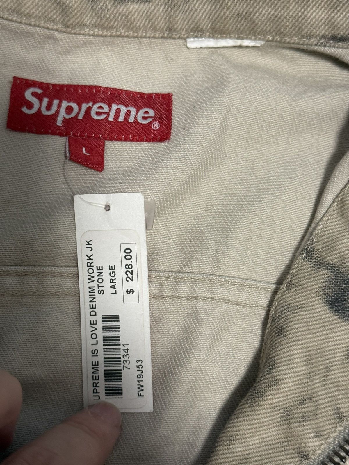 Supreme Supreme is love denim trucker work Jacket Size US L / EU 52-54 / 3 - 3 Thumbnail
