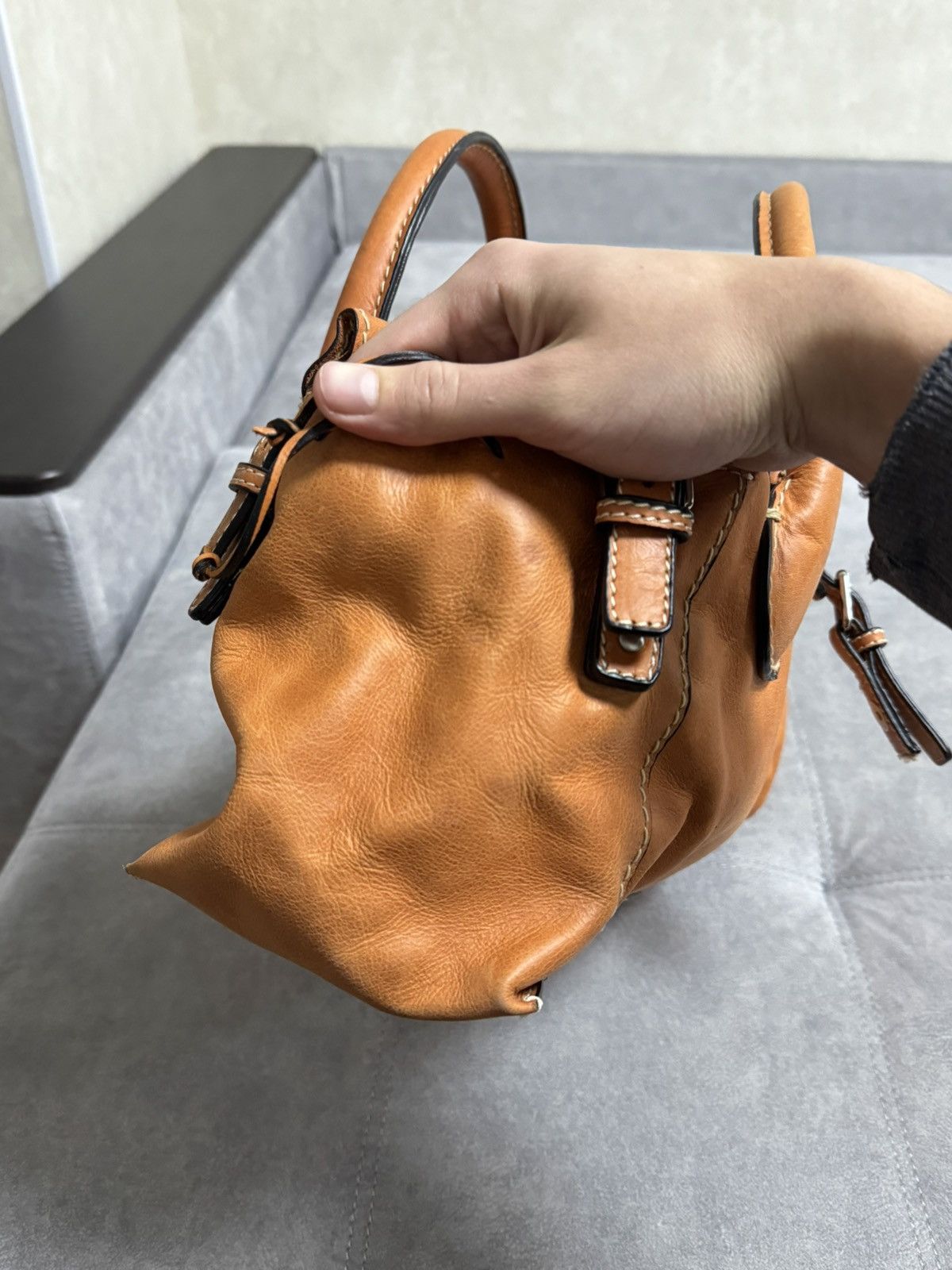 Chloe Chloé Large Edith Satchel Travel Leather Bag Brown Woman’s Size ONE SIZE - 11 Thumbnail