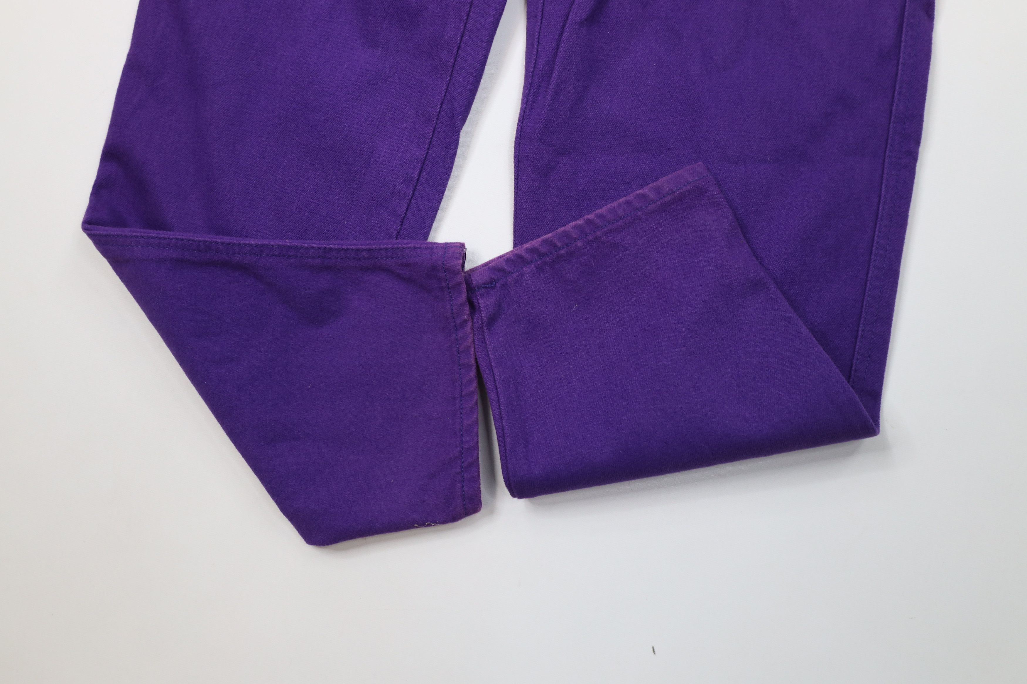Vintage Deadstock Vintage 90s Streetwear Fit Skateboard Jeans Purple Size US 31 - 5 Thumbnail