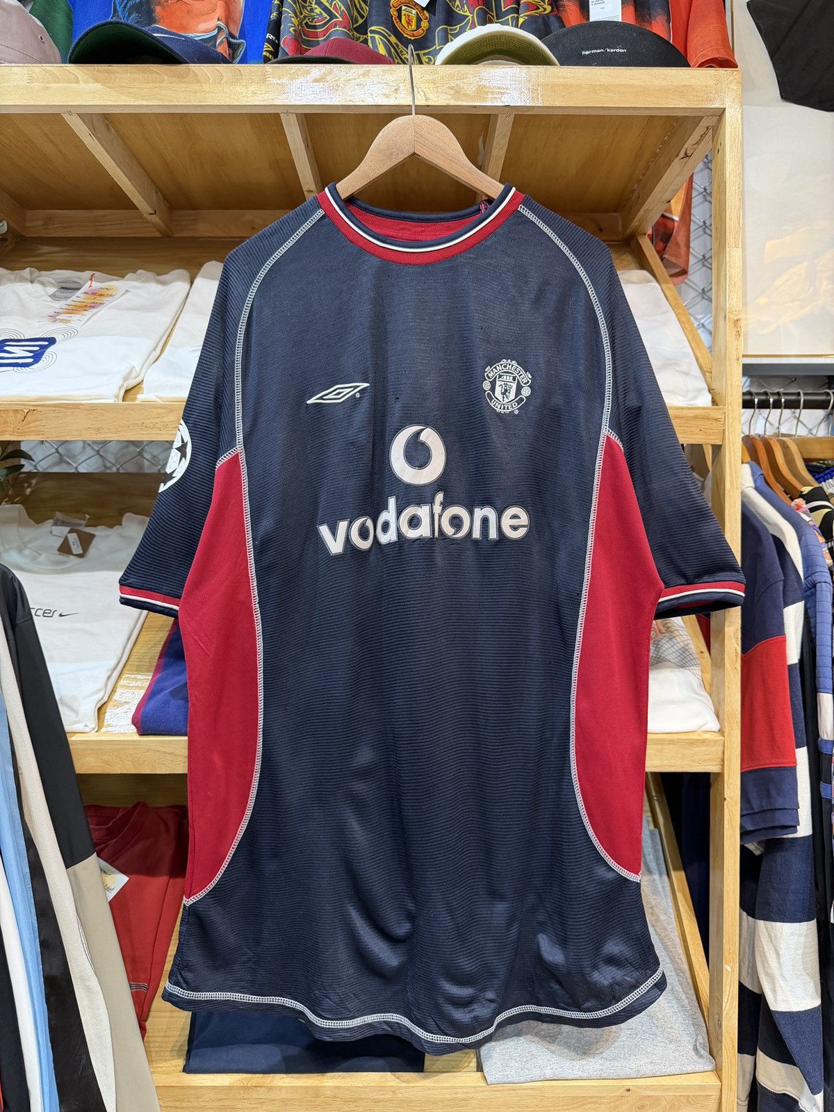 Umbro Vintage Manchester United 2001-02 G.Naville No.2 3nd Jersey Size US XL / EU 56 / 4 - 1 Thumbnail