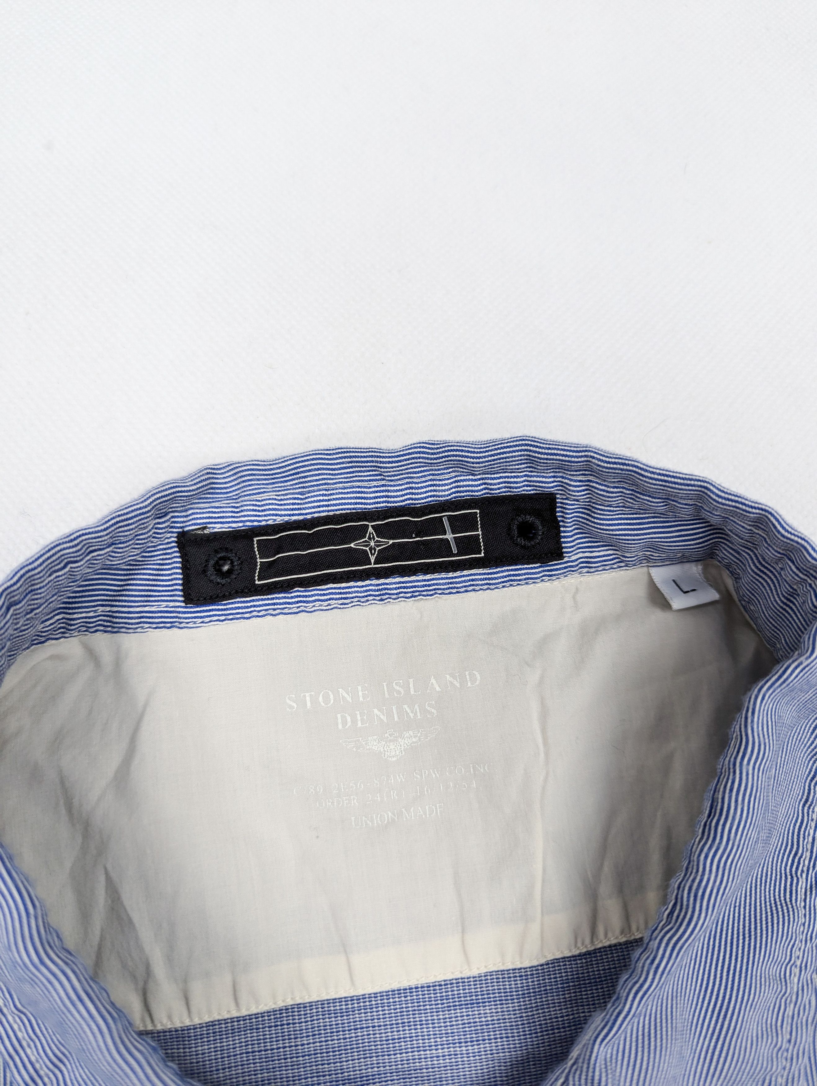 Stone Island Stone Island blue shirt L Size US L / EU 52-54 / 3 - 3 Thumbnail
