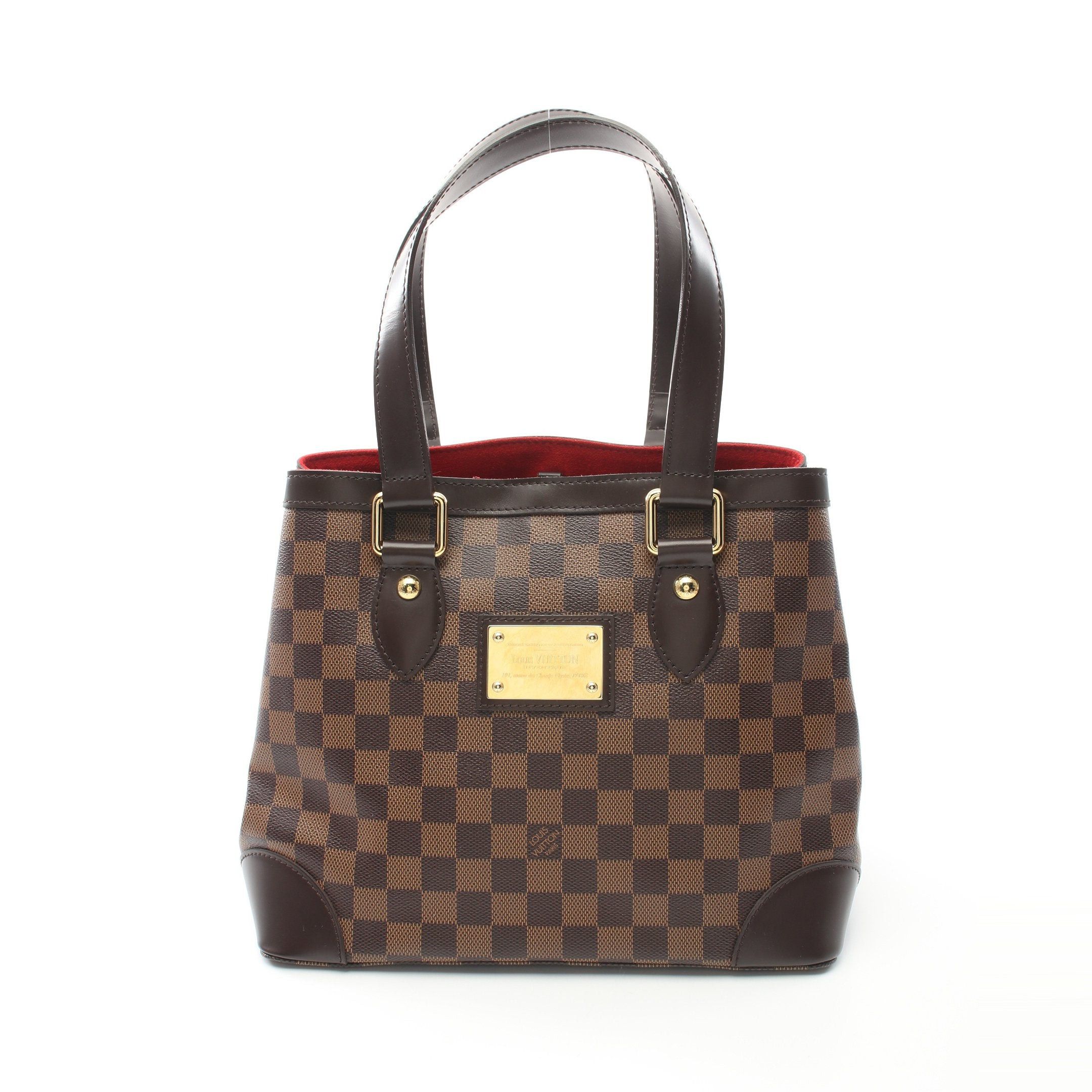 Louis Vuitton Louis Vuitton Hampstead Pm Damier Ebene Handbag Tote Bag Leather Brown Size ONE SIZE - 1 Thumbnail