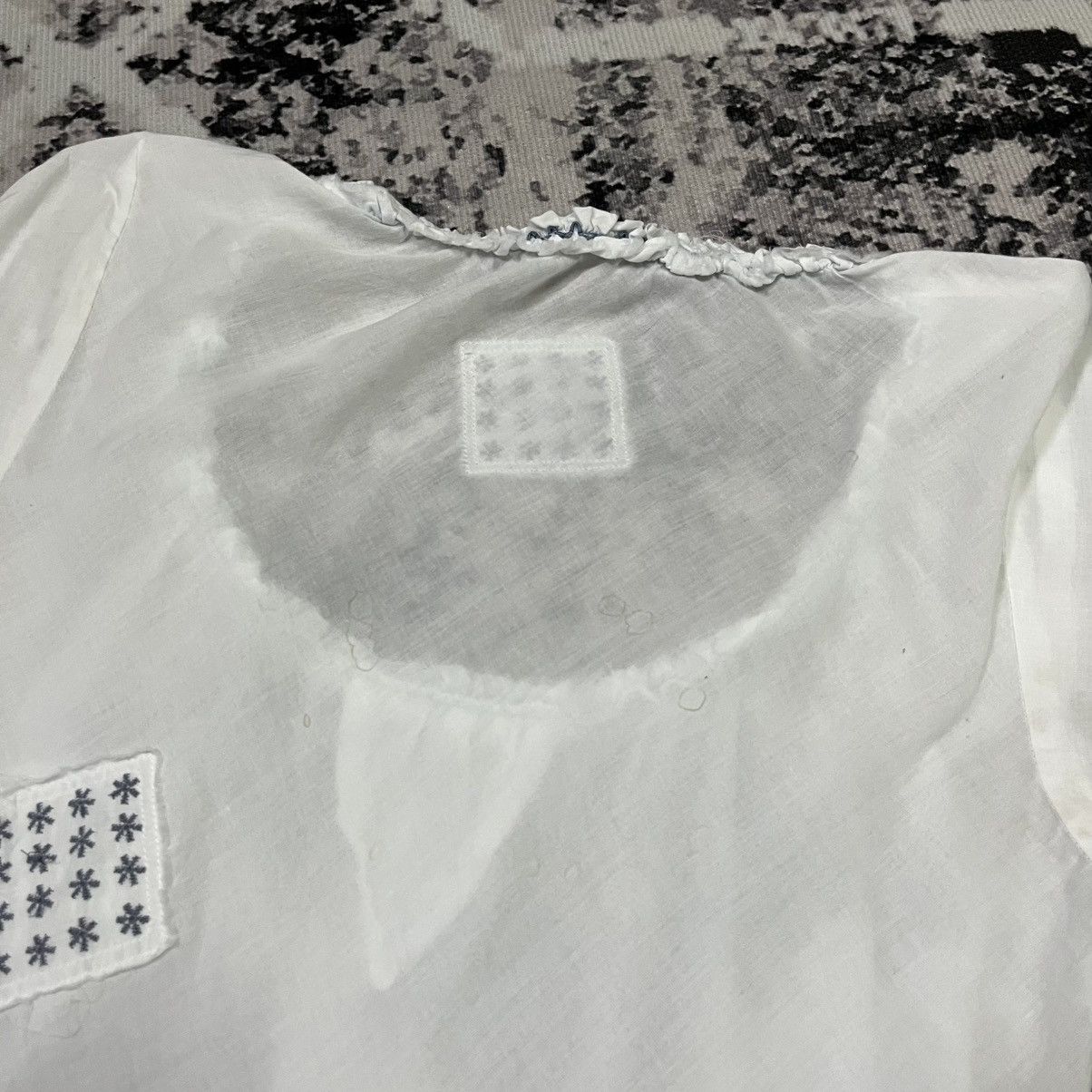 Marithe + Francois Girbaud a24 Marithe Francois Girbaud white rufft blouse Size XS / US 0-2 / IT 36-38 - 9 Thumbnail