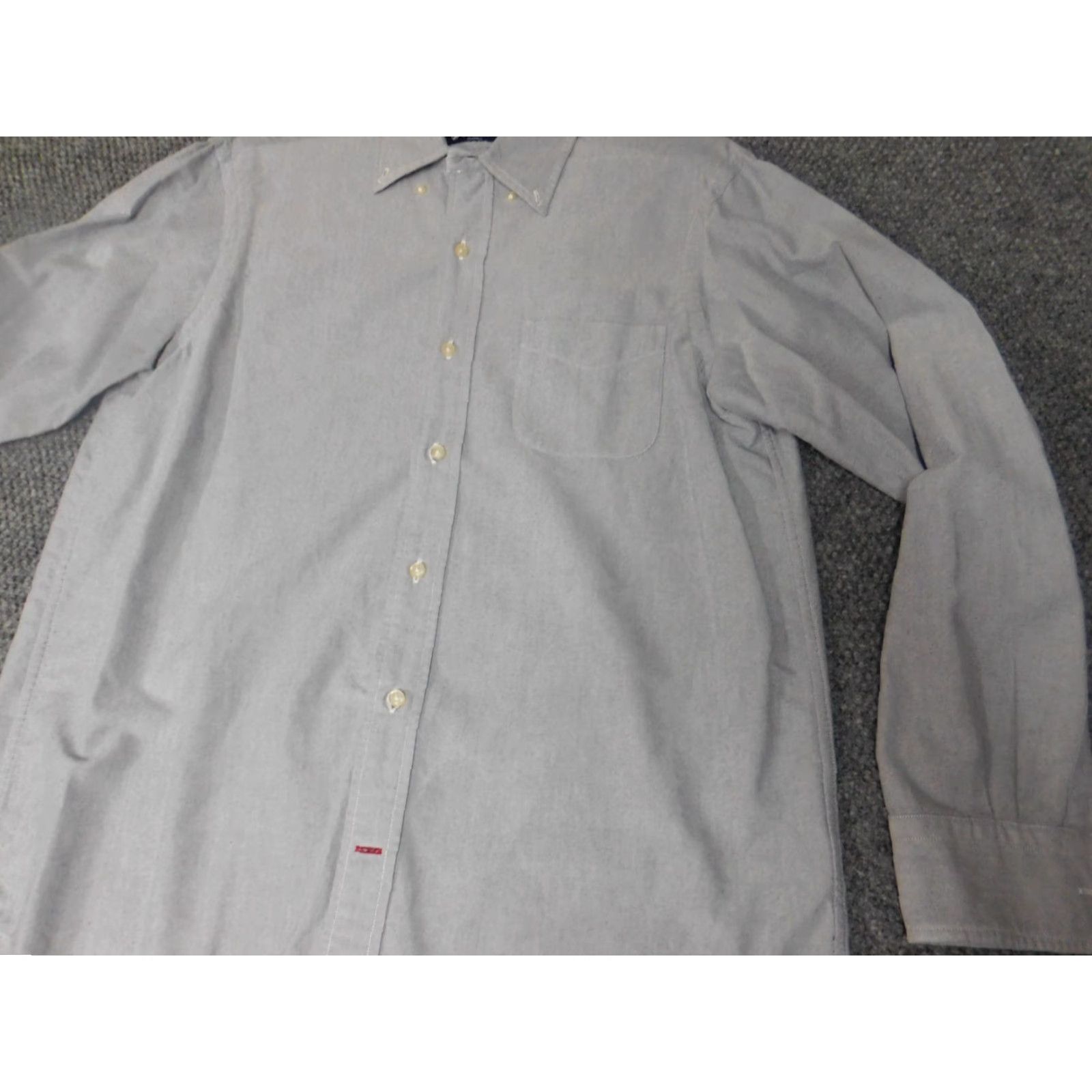 Cremieux Cremieux Mens Shirt M Gray Button-Up Collared Long Sleeve Knit Cotton Classic Signature Collection Regular Size US M / EU 48-50 / 2 - 3 Thumbnail