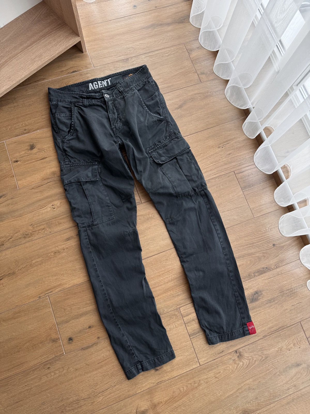 Alpha Industries × Vintage Vintage Alpha Industries Black Streetwear Cargo Pants Size US 32 / EU 48 - 4 Thumbnail